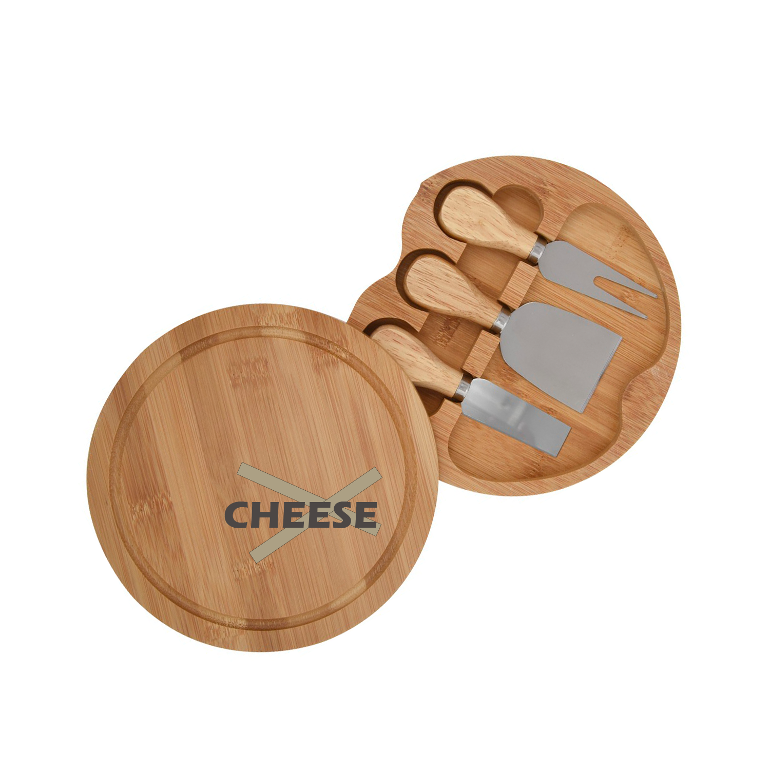 Bamboo Cheese Board Knife Set