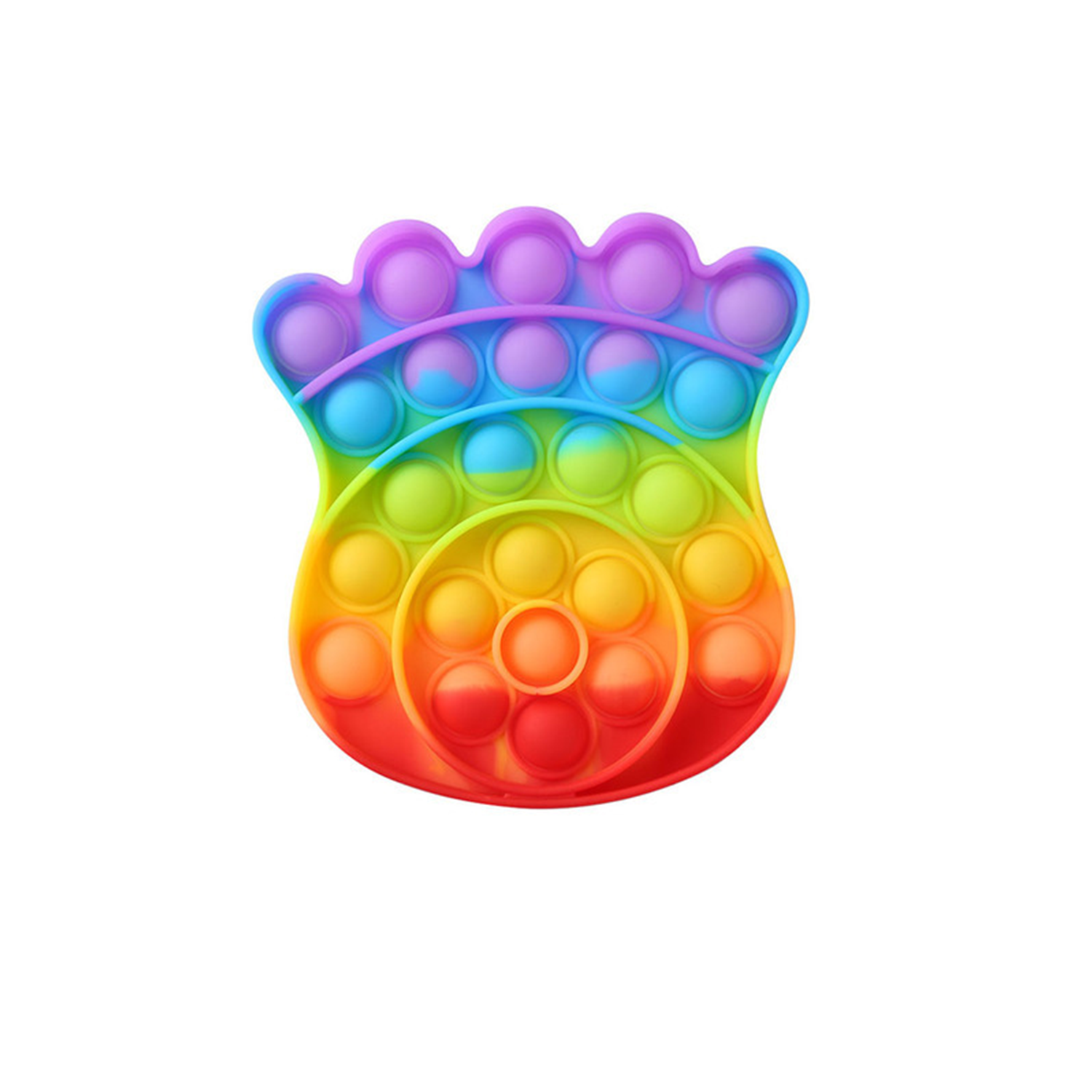 Bear's-paw Shape Push Bubble Fidget Sensory Toy