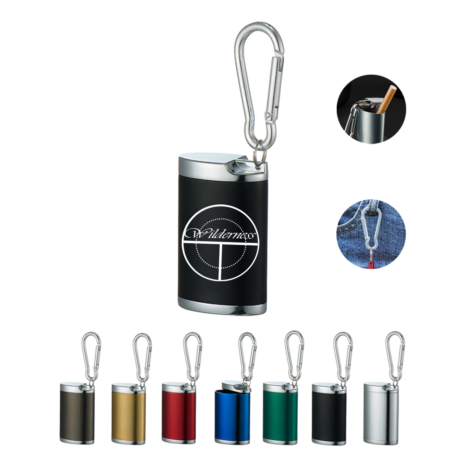 Portable Stylish Ashtray with Breakaway Clasp