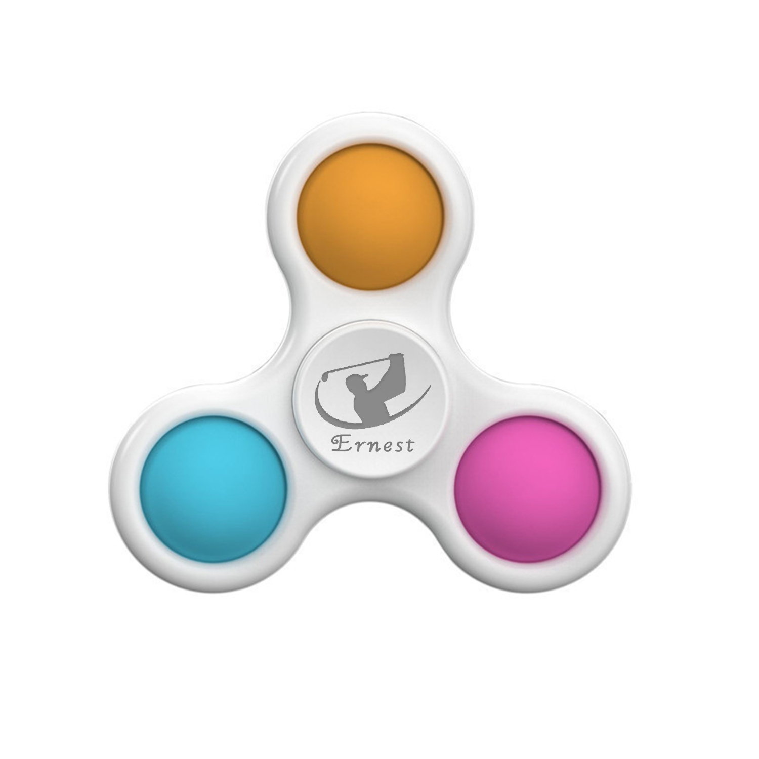 Fidget spinner with bubble stress Reliever