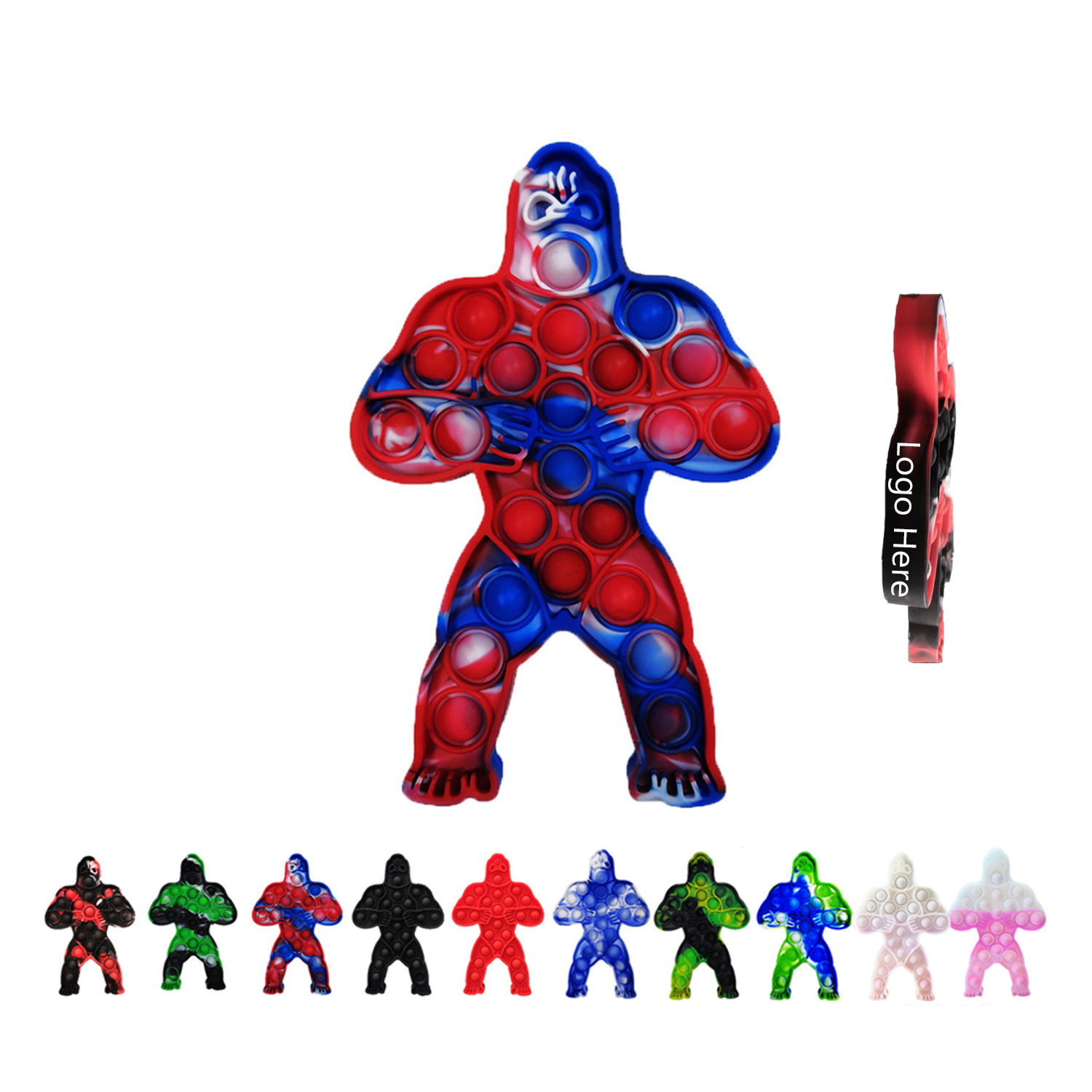 Gorilla Push Pop Bubble Sensory Fidget Toy