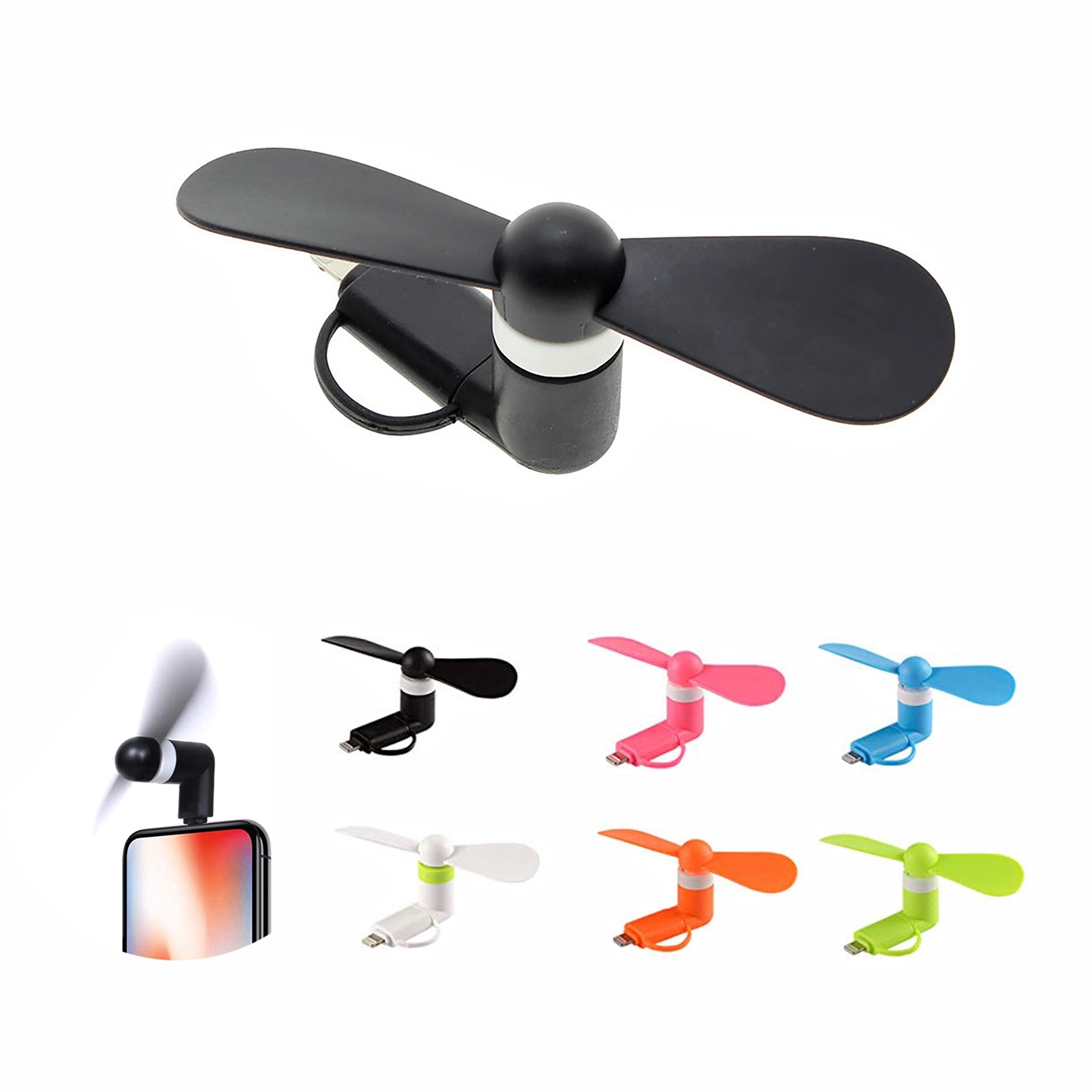 2-in-1 Mini  USB Smartphone Fan