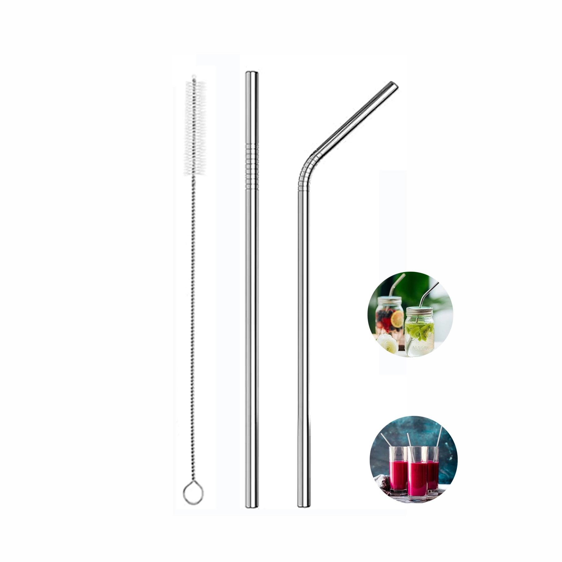 Stainless Steel Straw Set