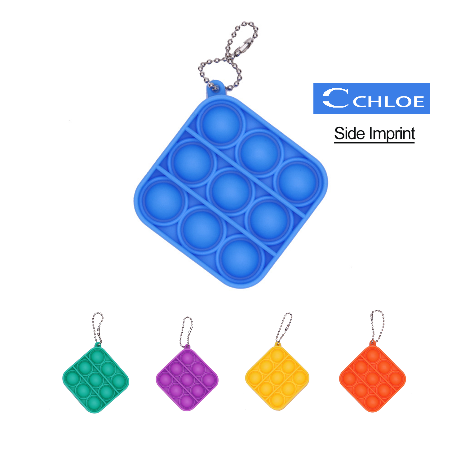 Push Bubble Fidget Sensory Toy With Buckle