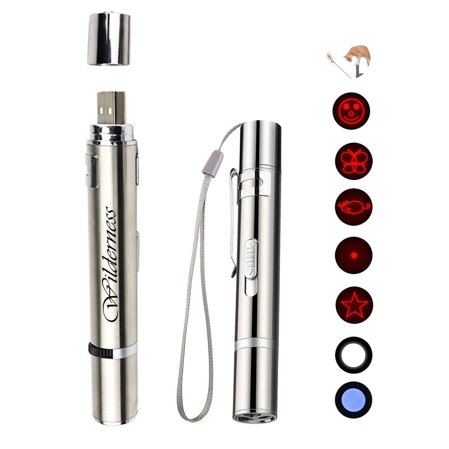 Multimode Led Laser Pointer Pen Pet Cat Toy