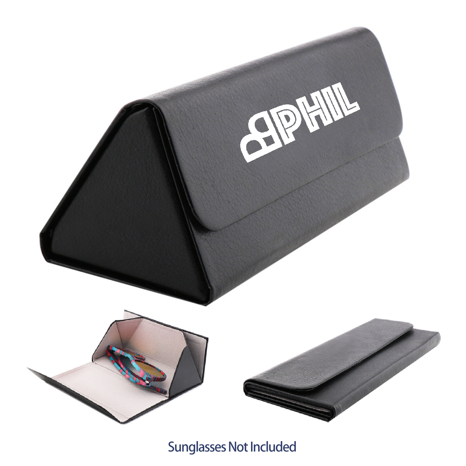 Foldable Triangular Eyeglass Sunglass Case