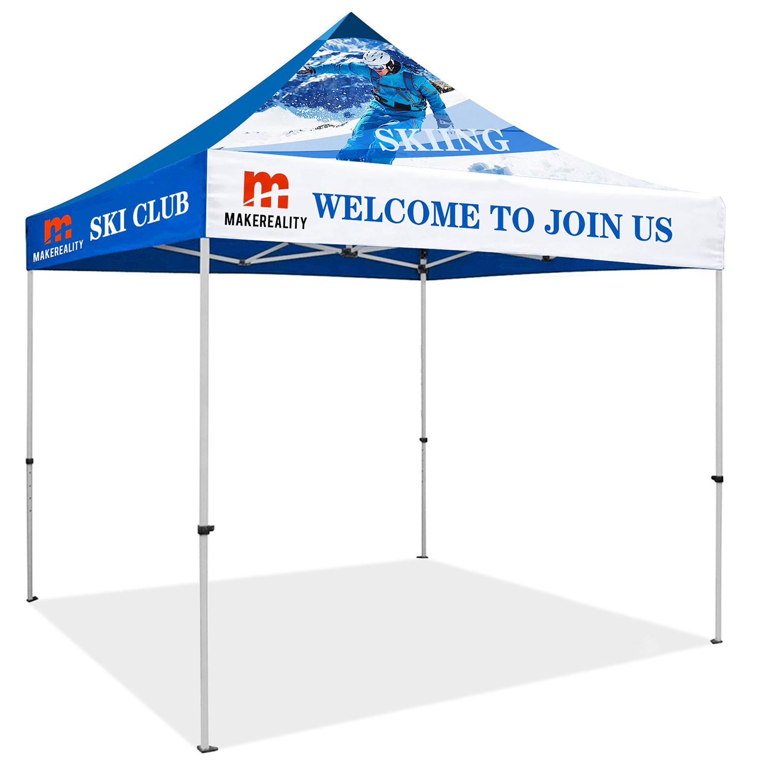 Custom Printed Pop Up Tent Kit with Frame