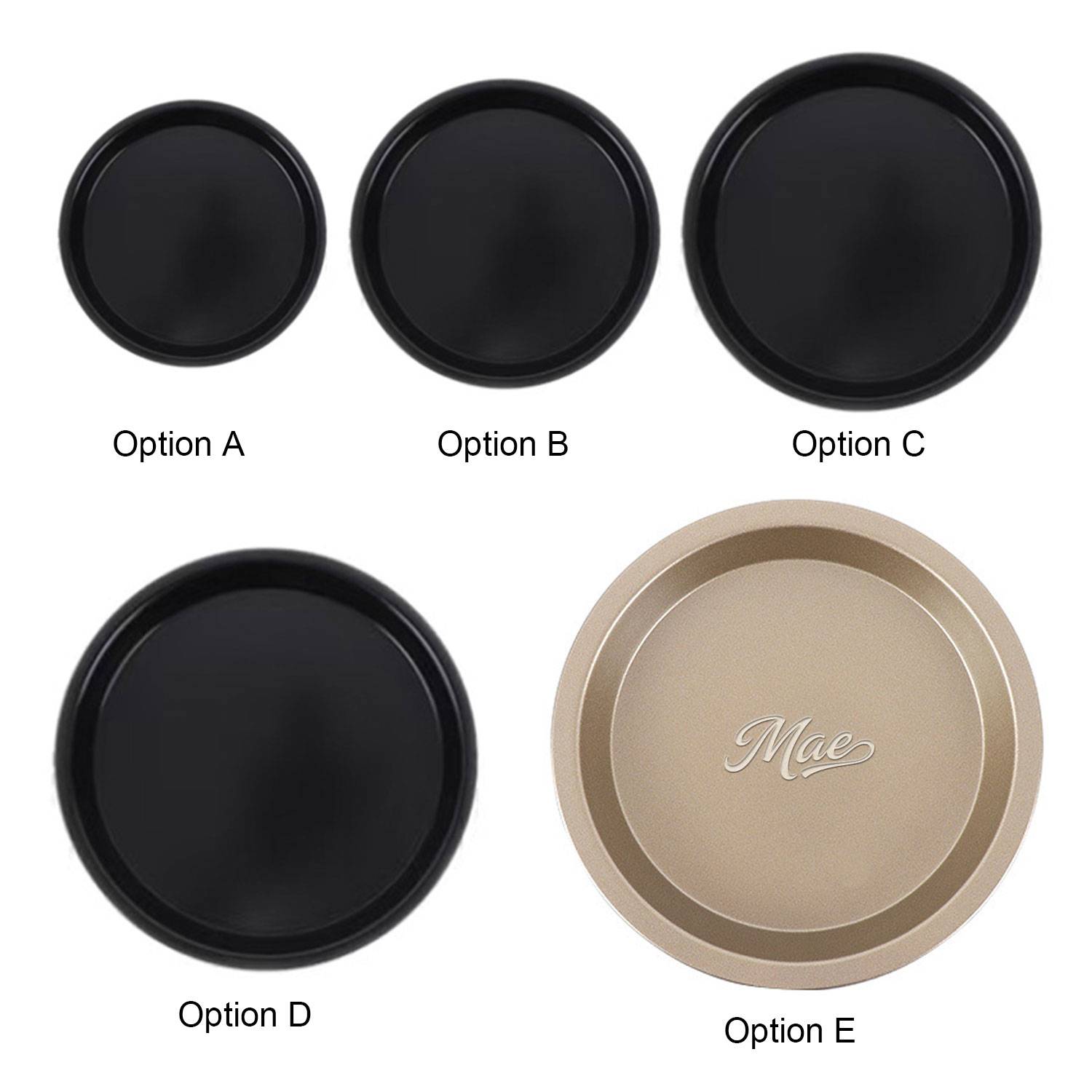 6 Inch Carbon Steel Circular Pizza Baking Pan