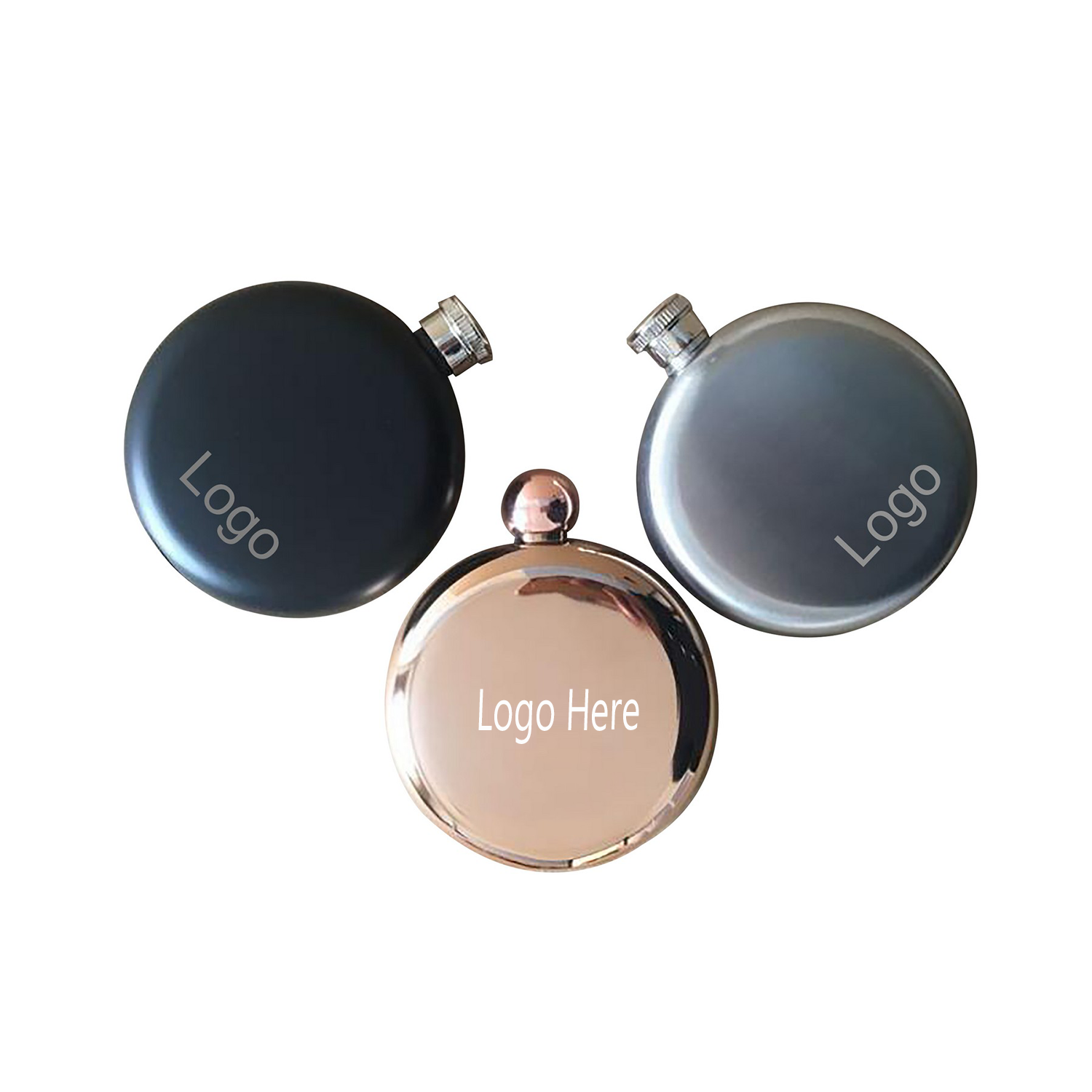 5 Oz Stainless Steel Round Flask