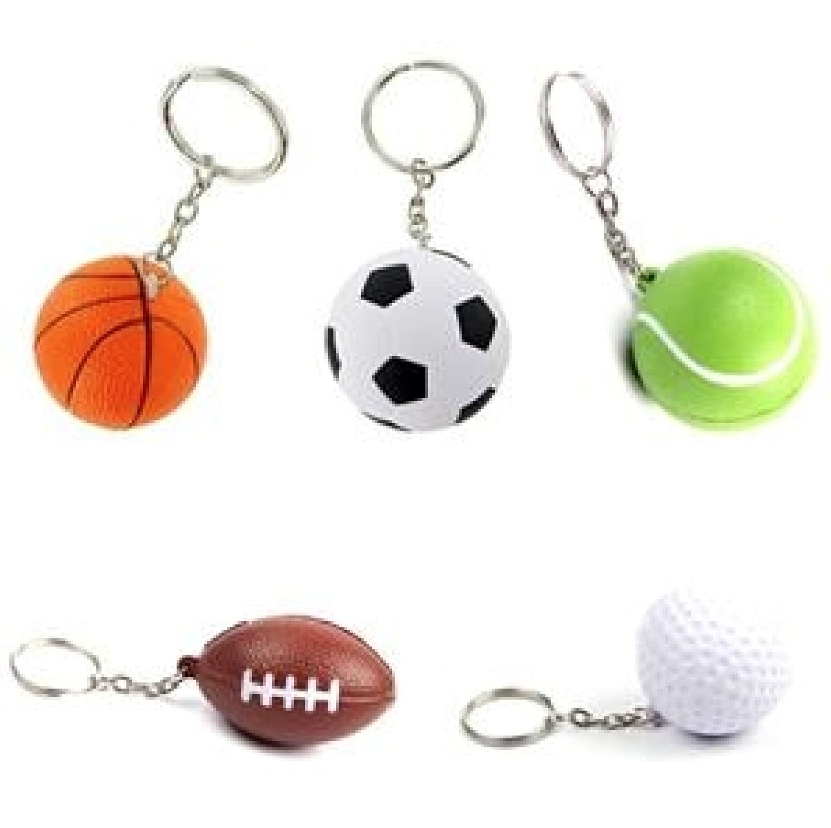 Stress Reliever Ball Key Chain