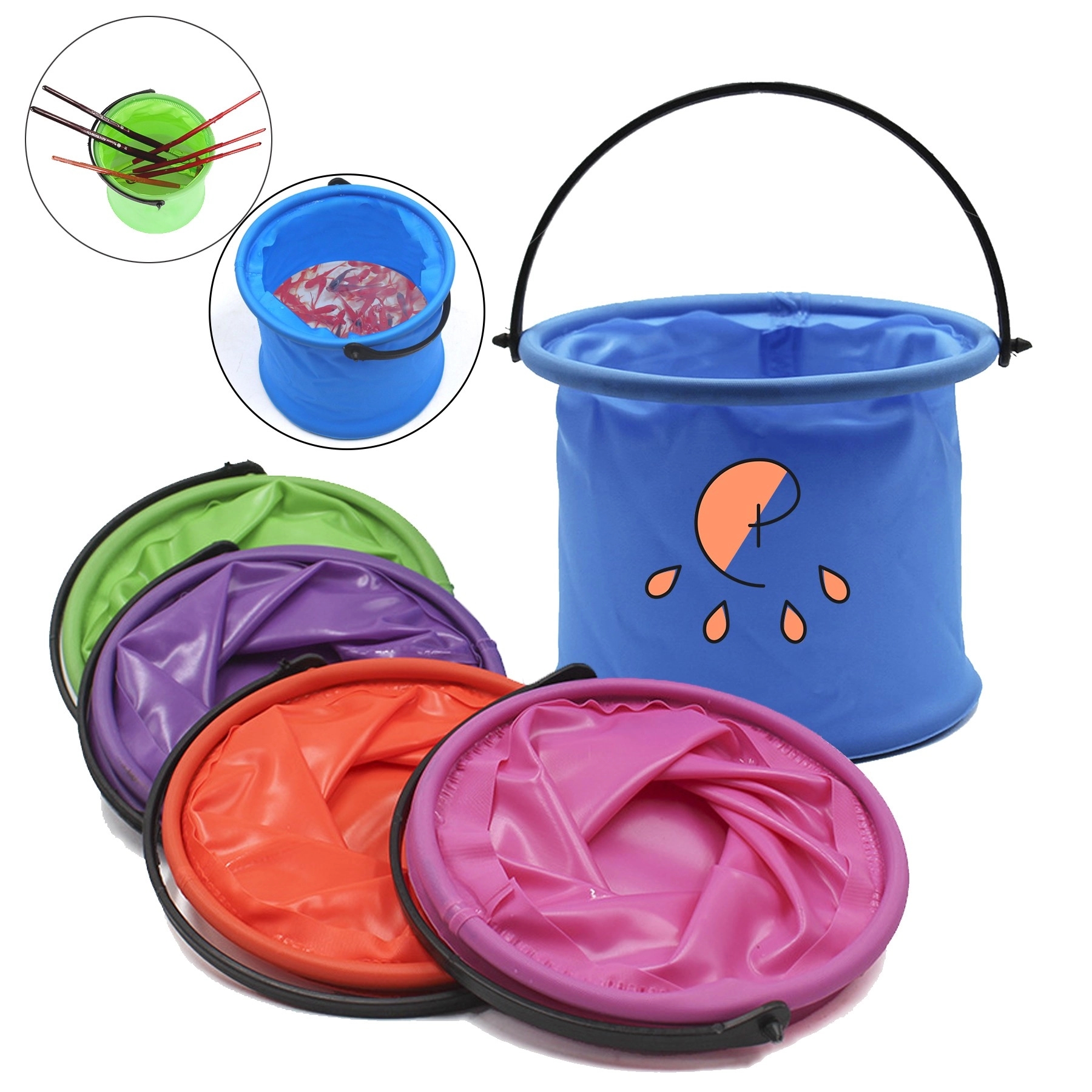 Foldable Fishing Painting Bucket
