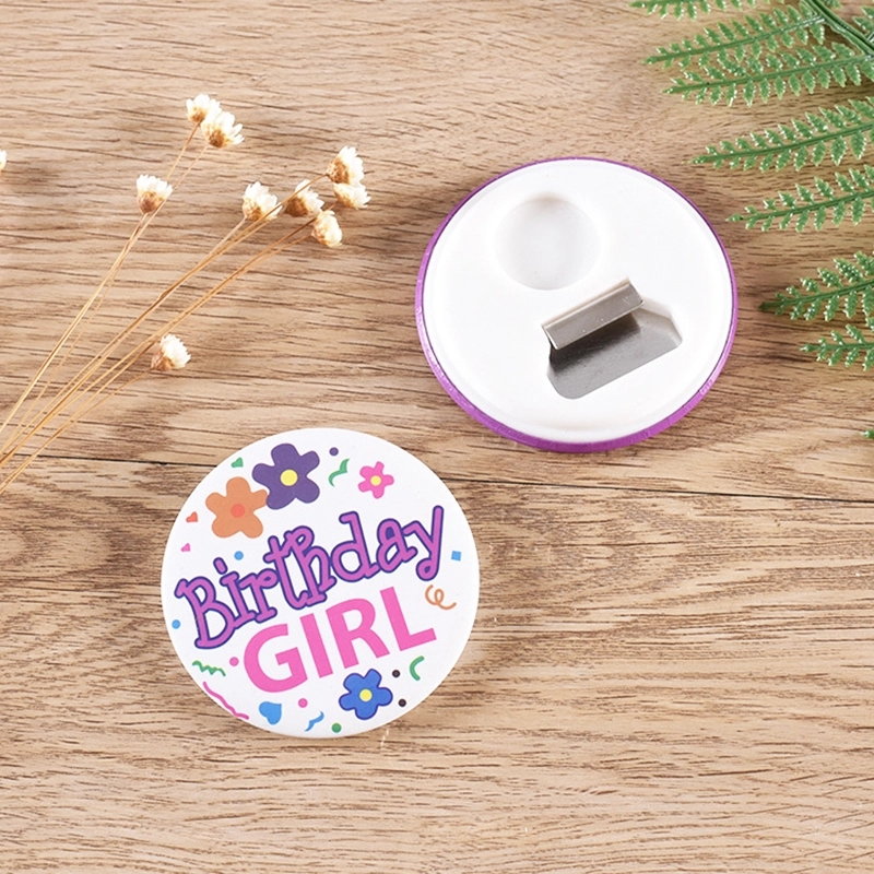 Magnetic circular bottle opener