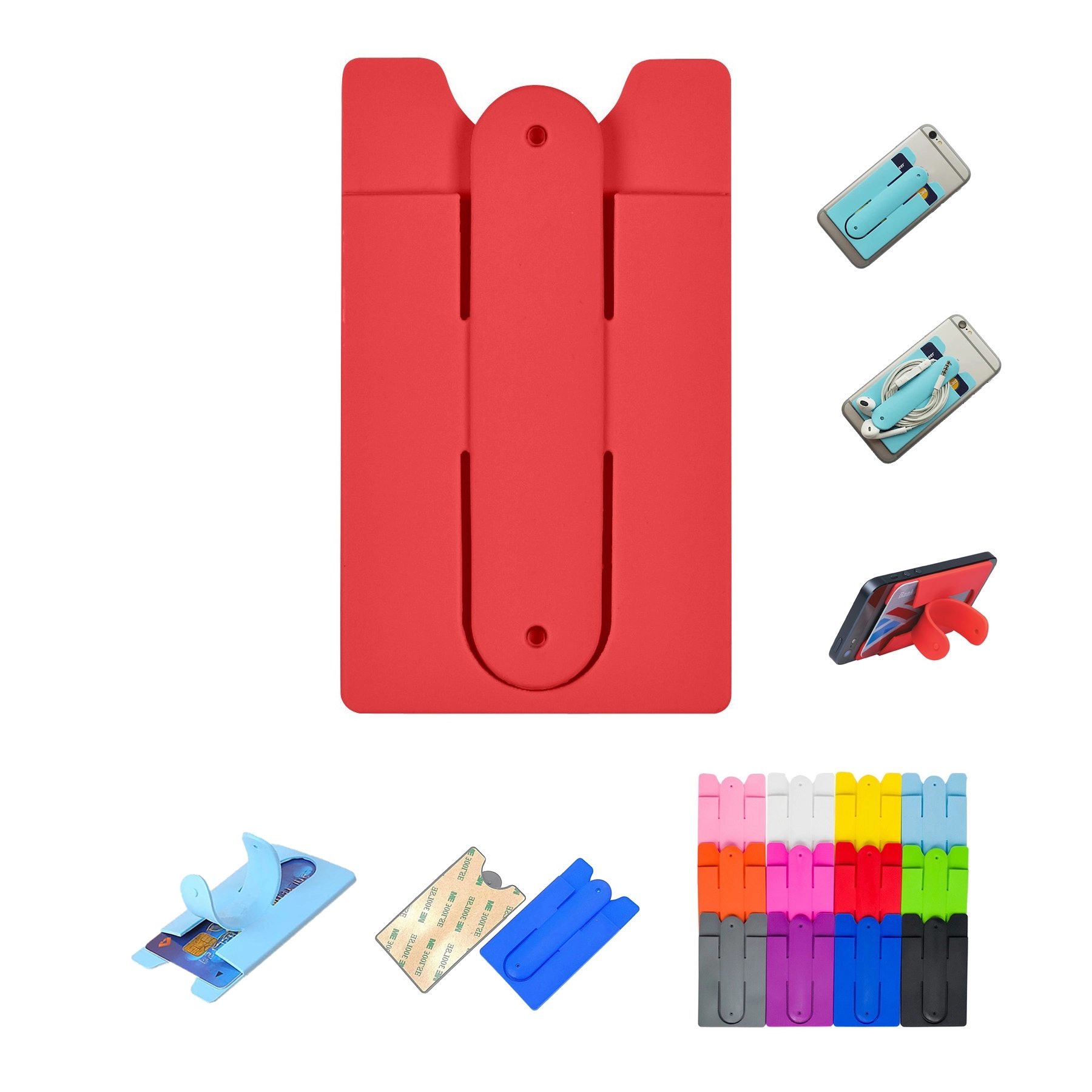 Silicone Phone Wallet With Stand