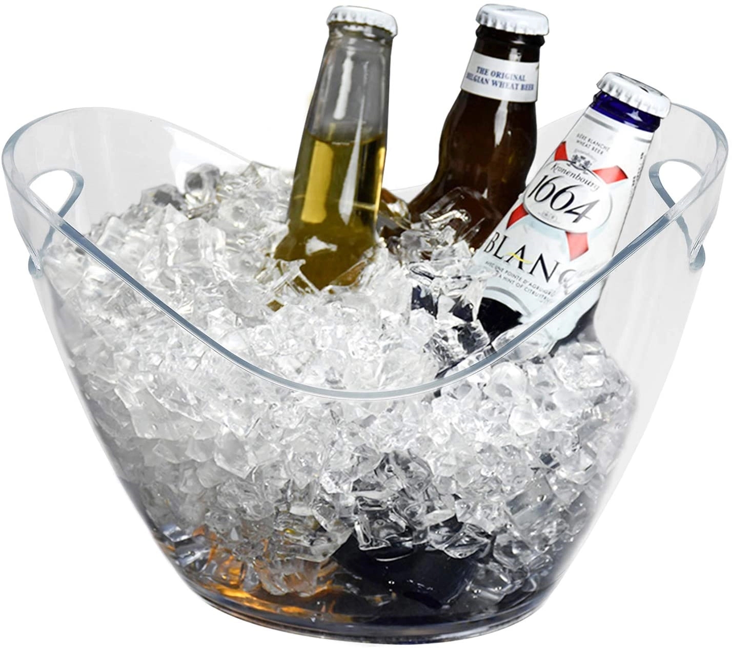 Ice Bucket Clear Plastic 3.5 Liter