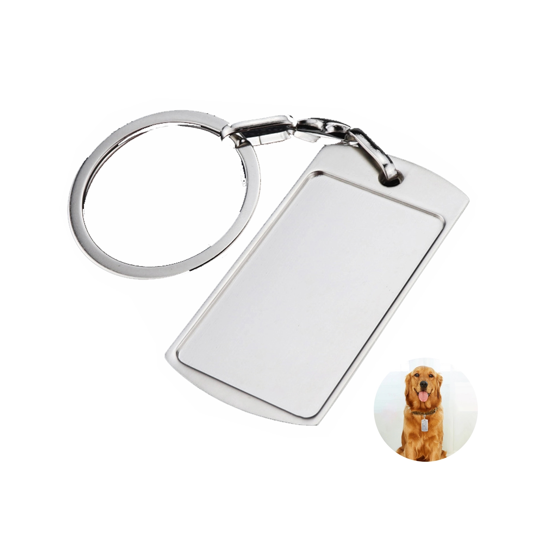 Zinc Hotel Motel Keychain