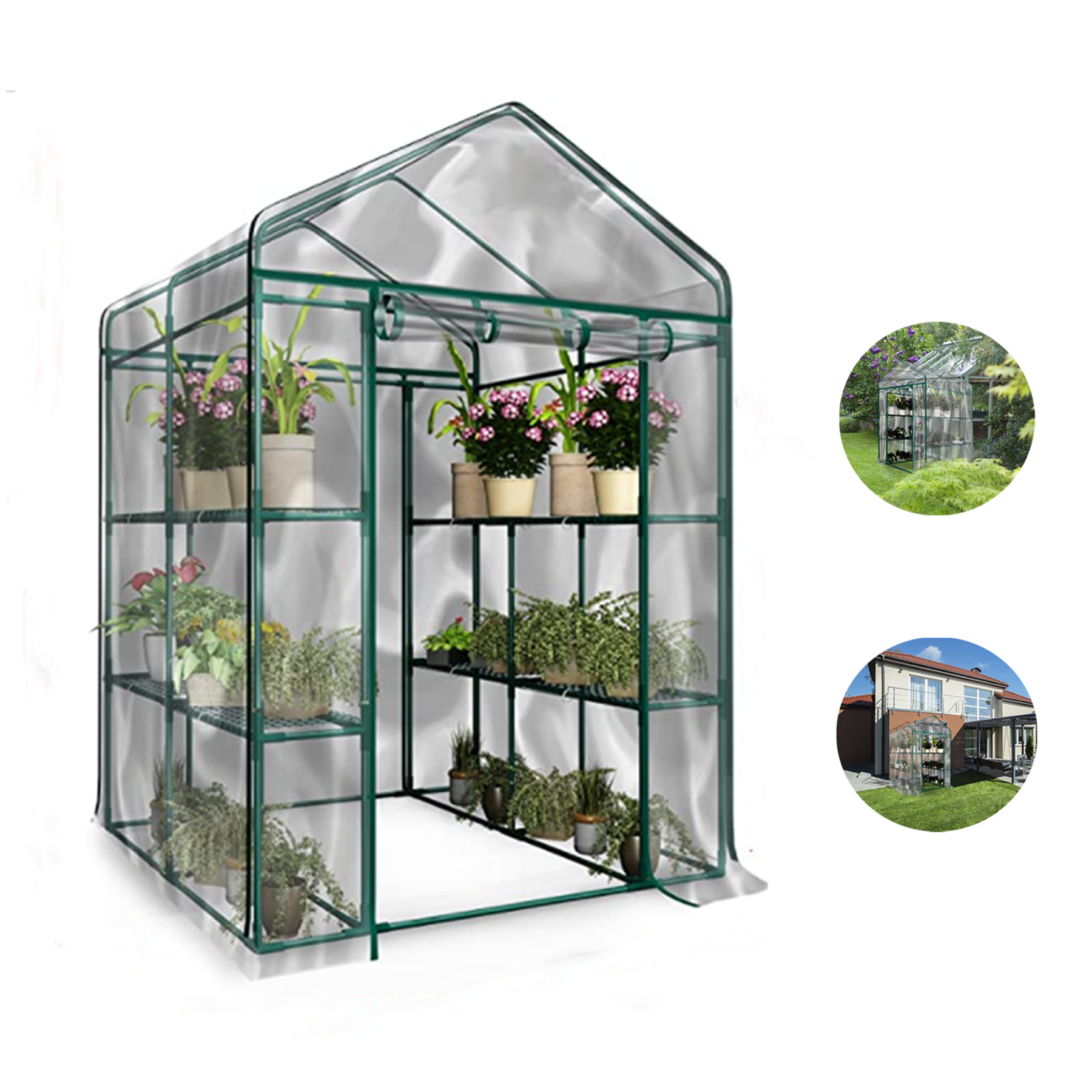 Greenhouse Indoor Outdoor Gardening Rack