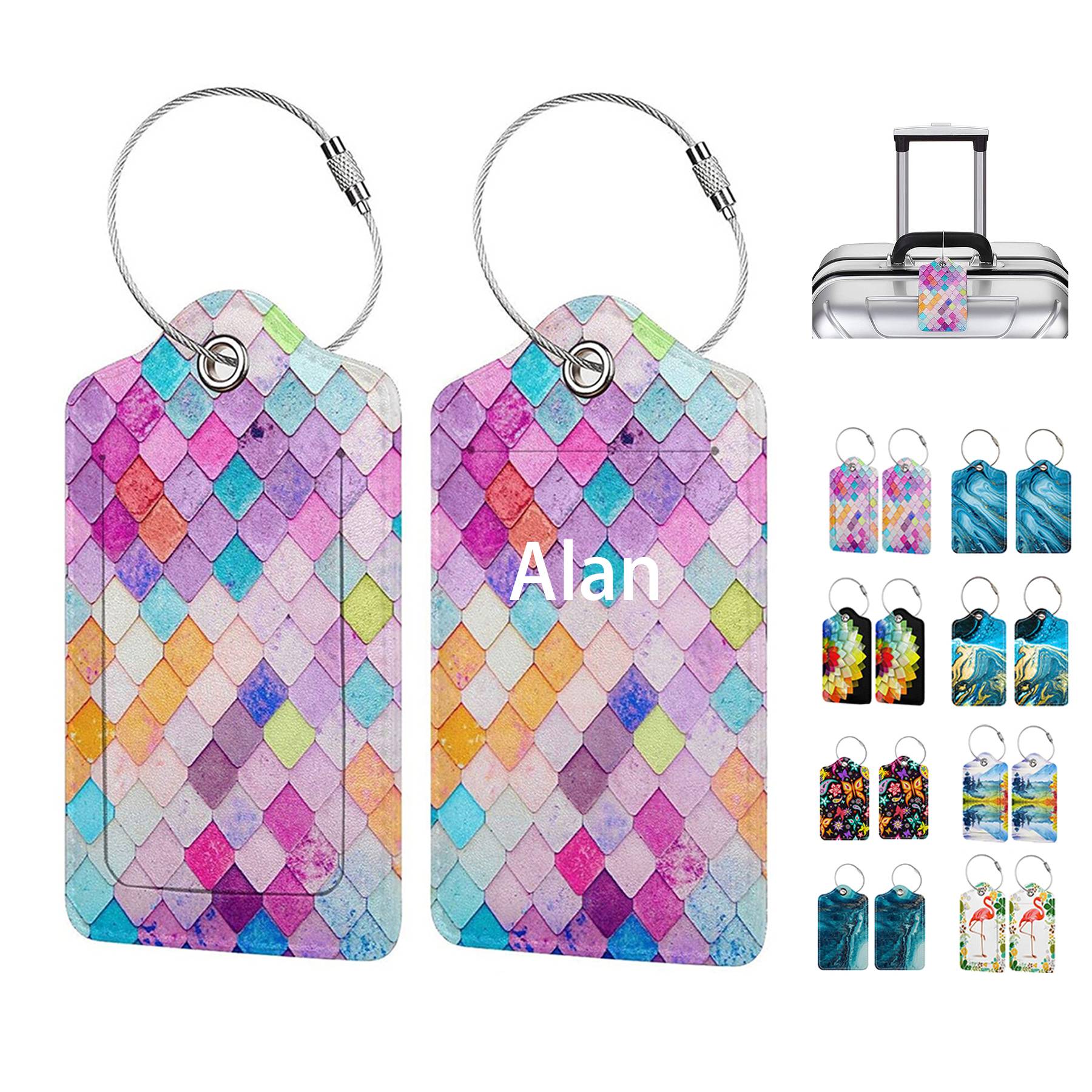 Leather Travel Luggage Tags