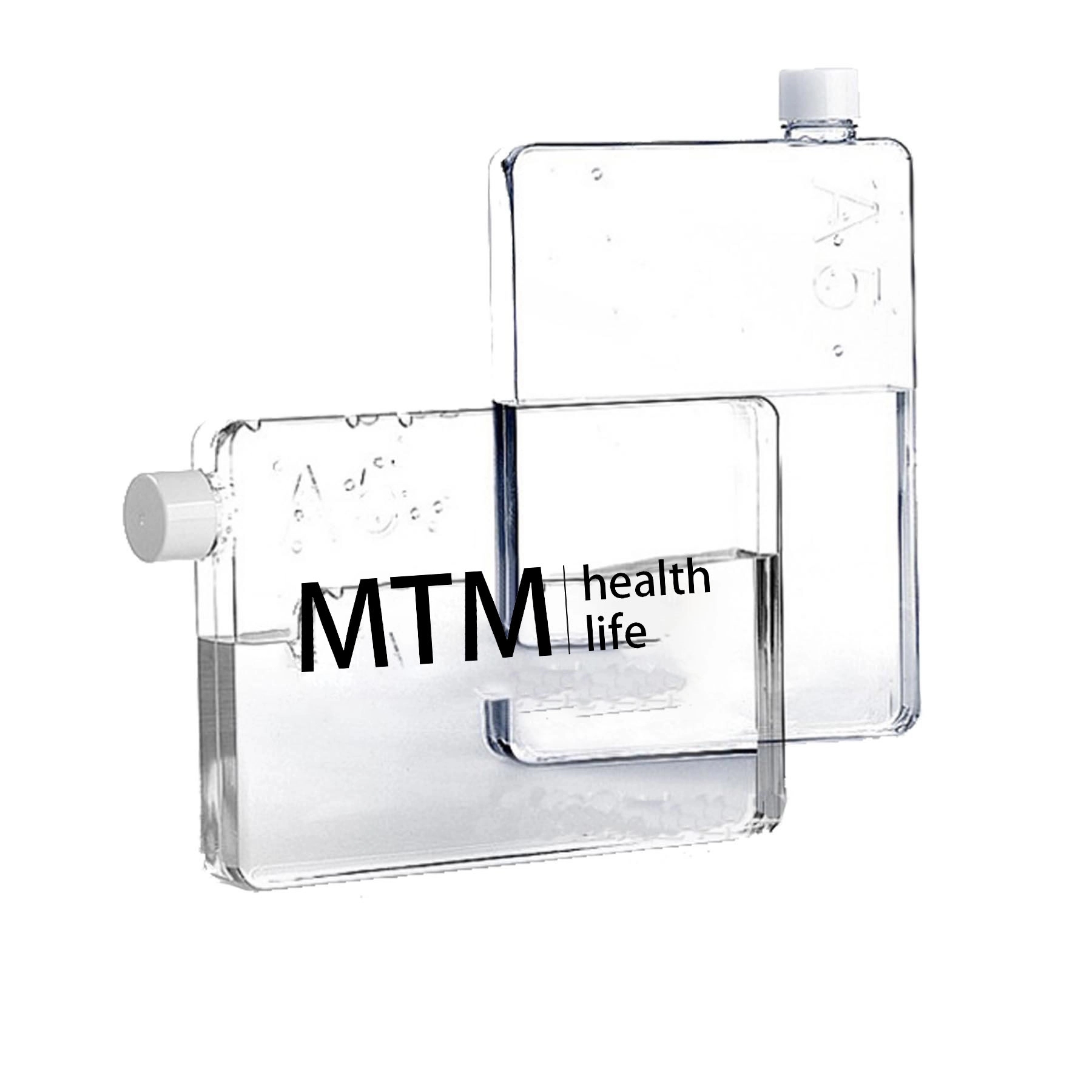 14oz Clear Plastic Square Water Bottle