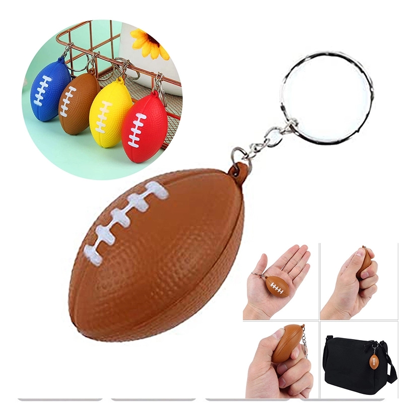 Football Stress Reliever Keychain