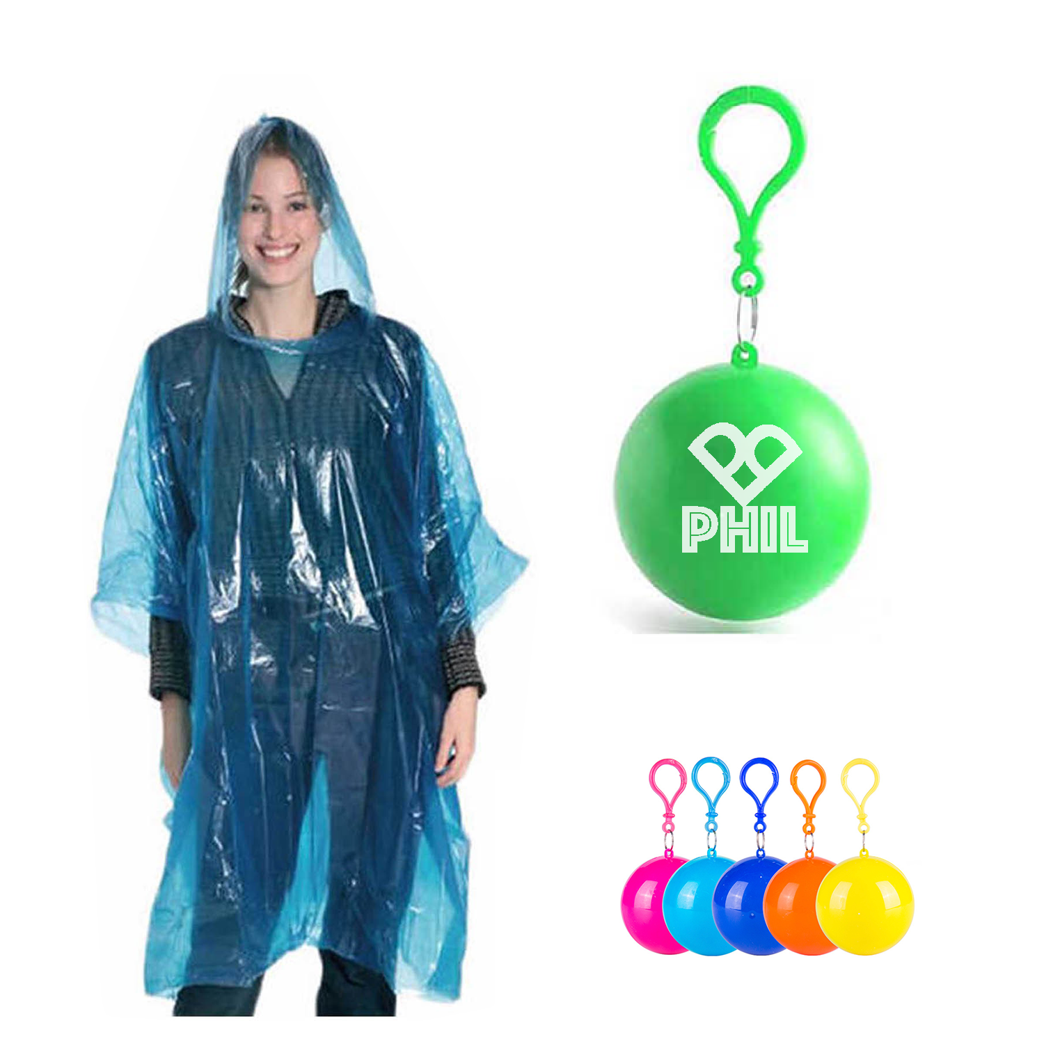 Disposable Unisex Poncho Protective Raincoat
