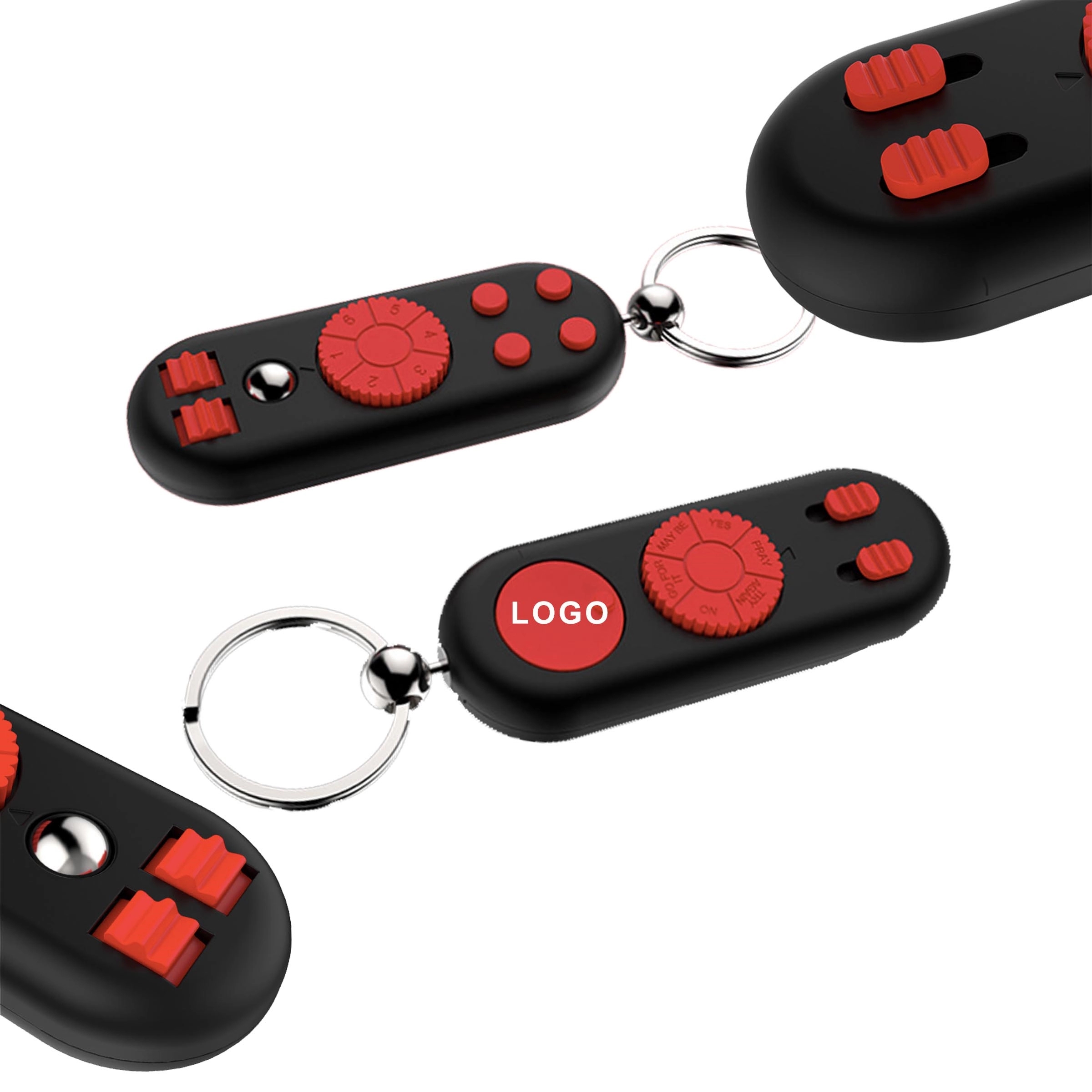 Fidget Spinner & Cube Keychain