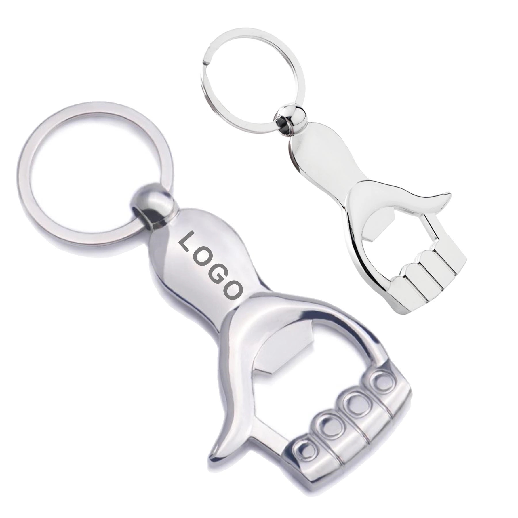 Creative Palm Design Advertising Bottle Opener Key Chain
