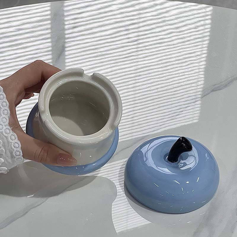 Apple Core Ceramic Anti Ash Ashtray - Image 6