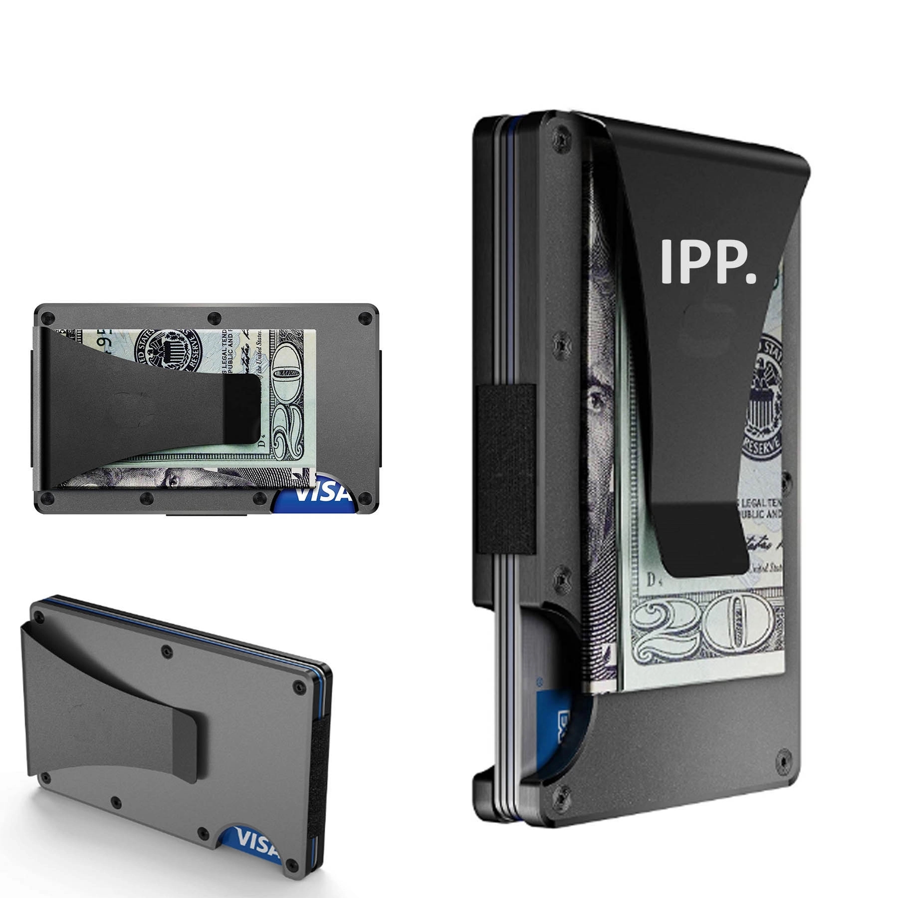 Aluminum Card Holder Money Clip