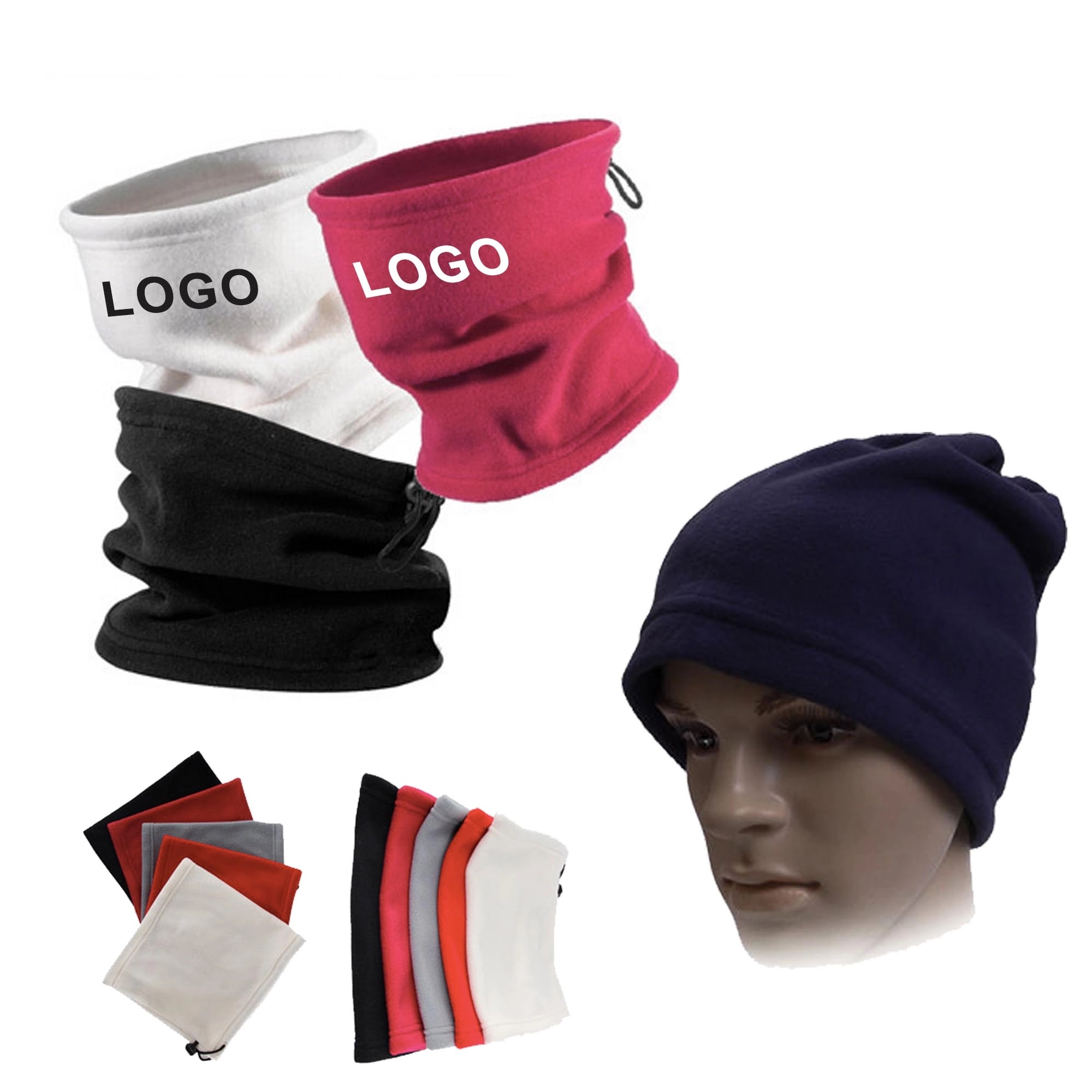 3 in 1 Multifunctional Fleece Hat,Bib, Mask