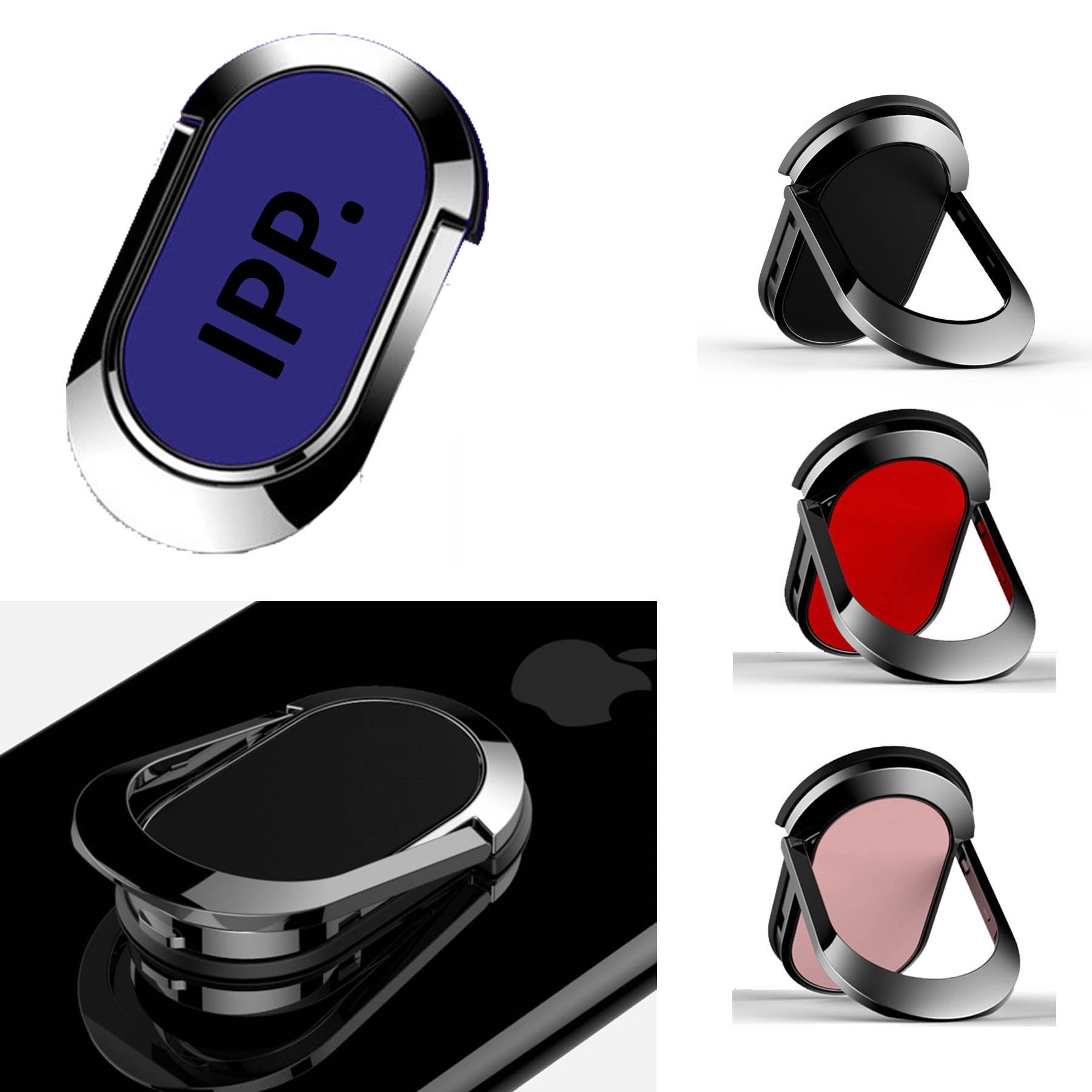Cell Phone Finger Ring Holder Kick Stand 360 degree Rotation