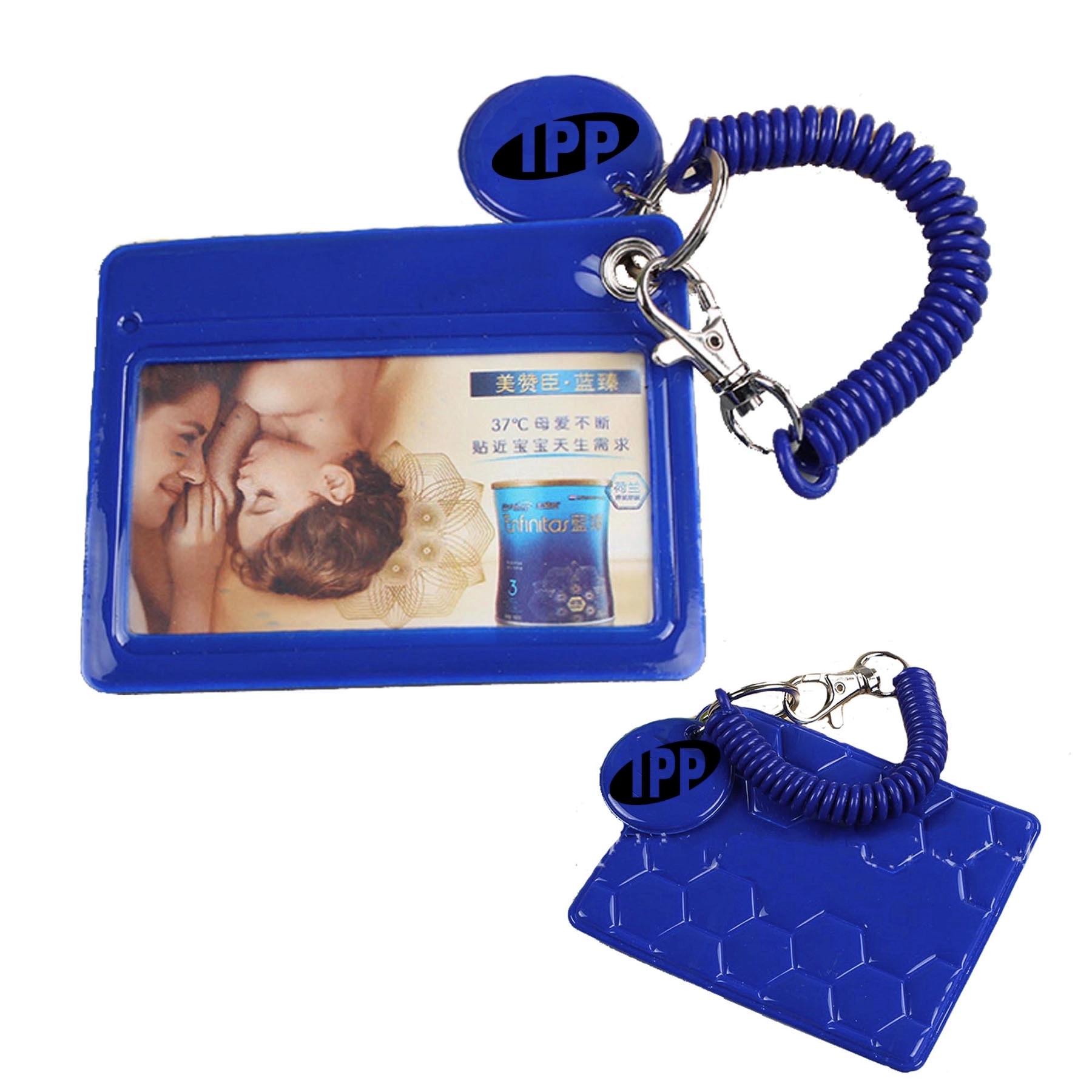 Vinyl Wrist Coil ID Card Holder