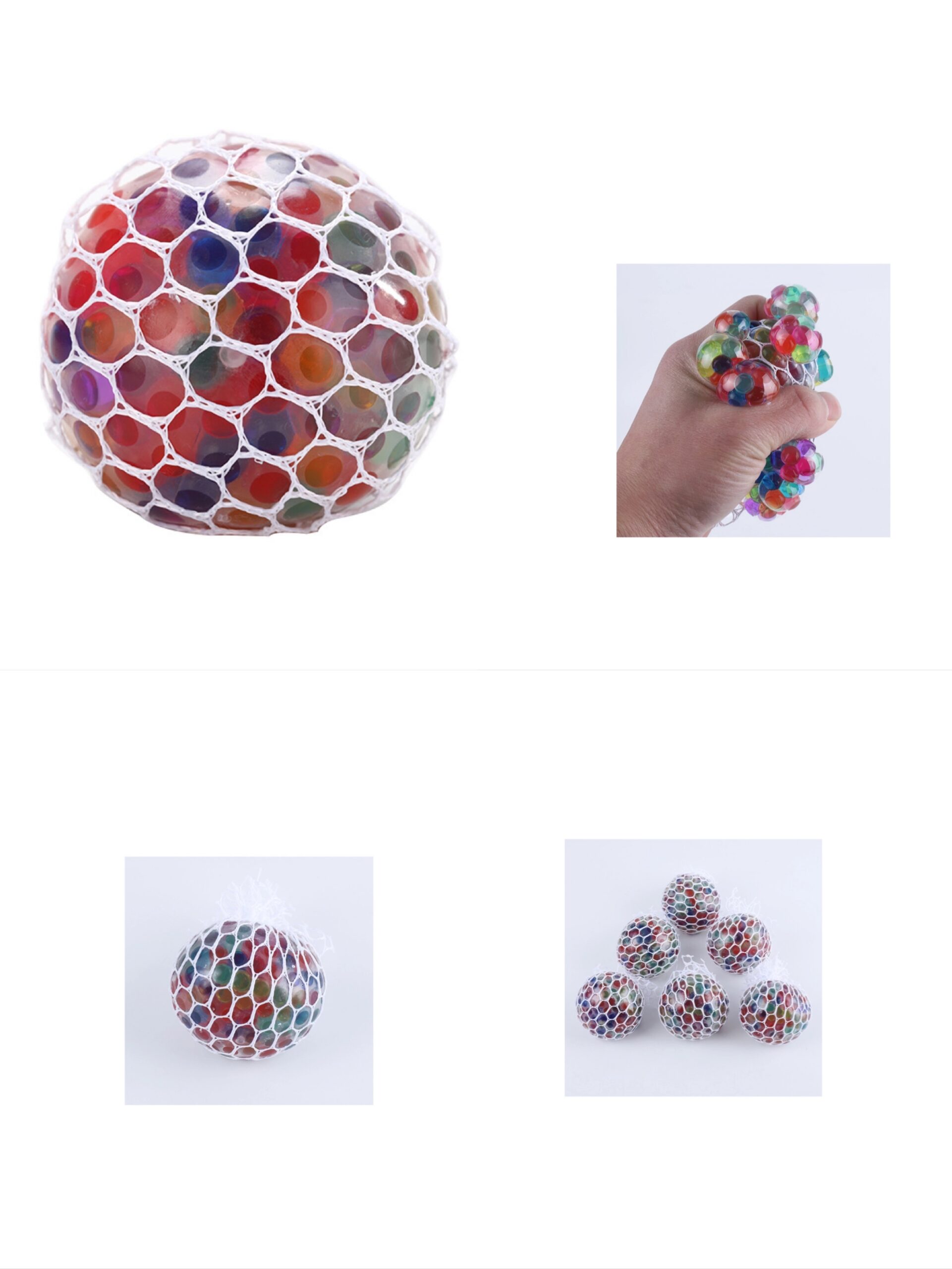 Color Aded Grape-Shaped Decompression Ball