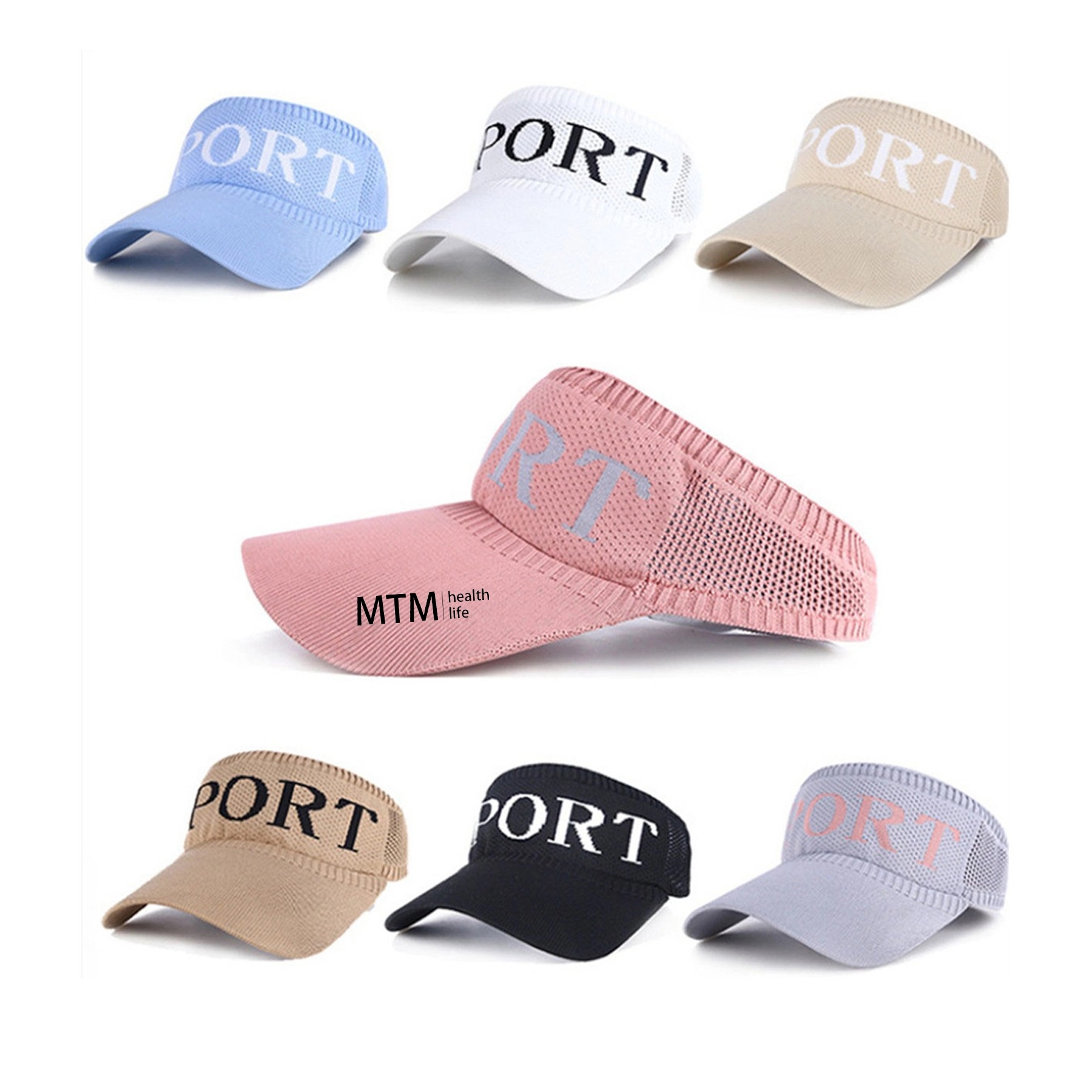 Sport Wear Athletic Sun Visor Adjustable Cap for Women