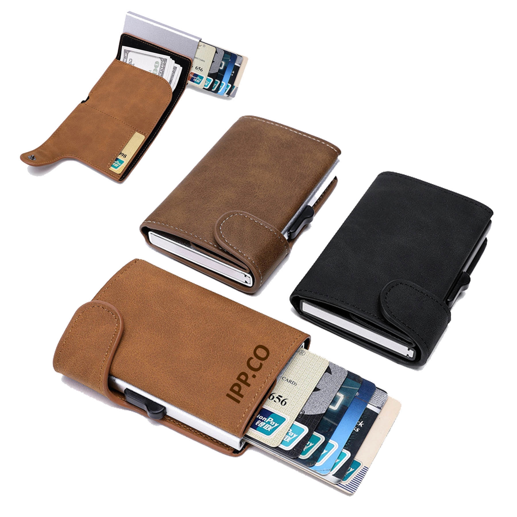 RFID Genuine Leather Wallets for Men