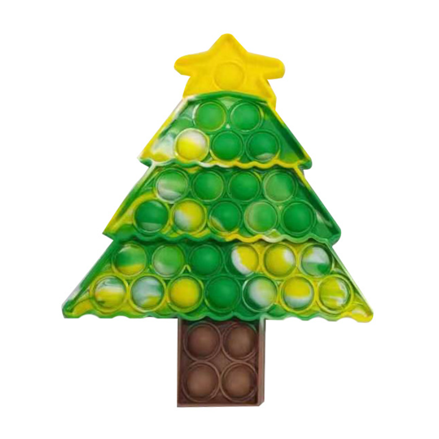 Christmas Tree Push Pop Bubble Toy