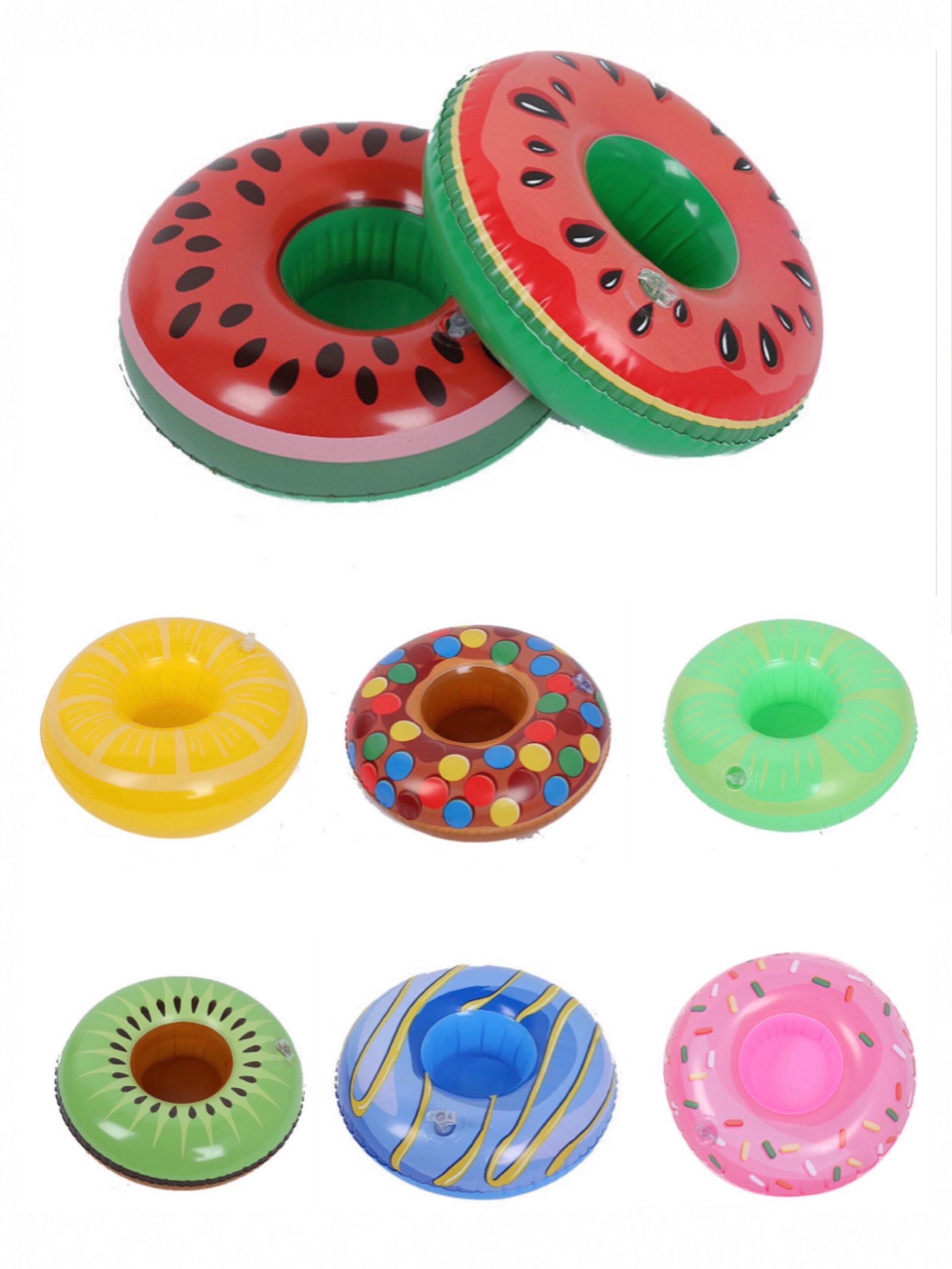 PVC Inflatable Floating Fruit Cup Holder
