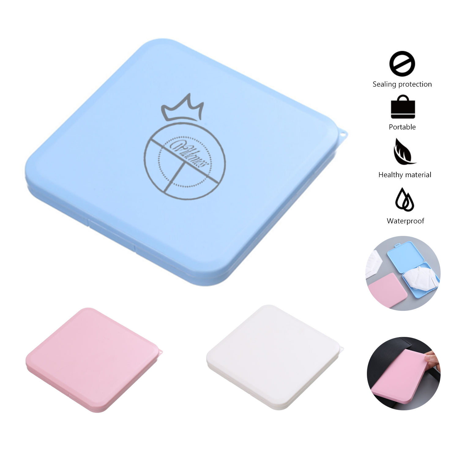 Storage Box Portable Face Mask Holder