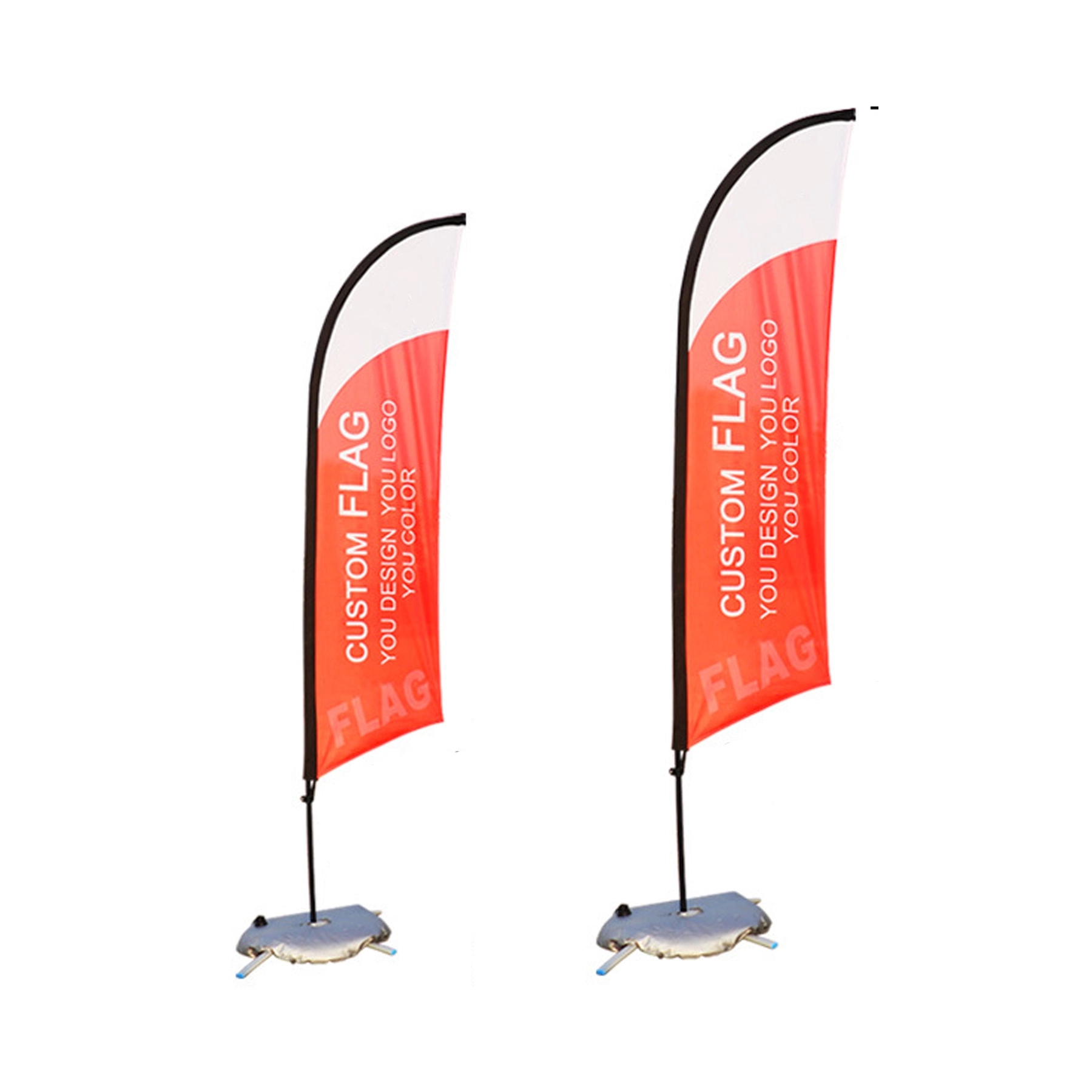 Knife-Shaped Beach Advertising Flag