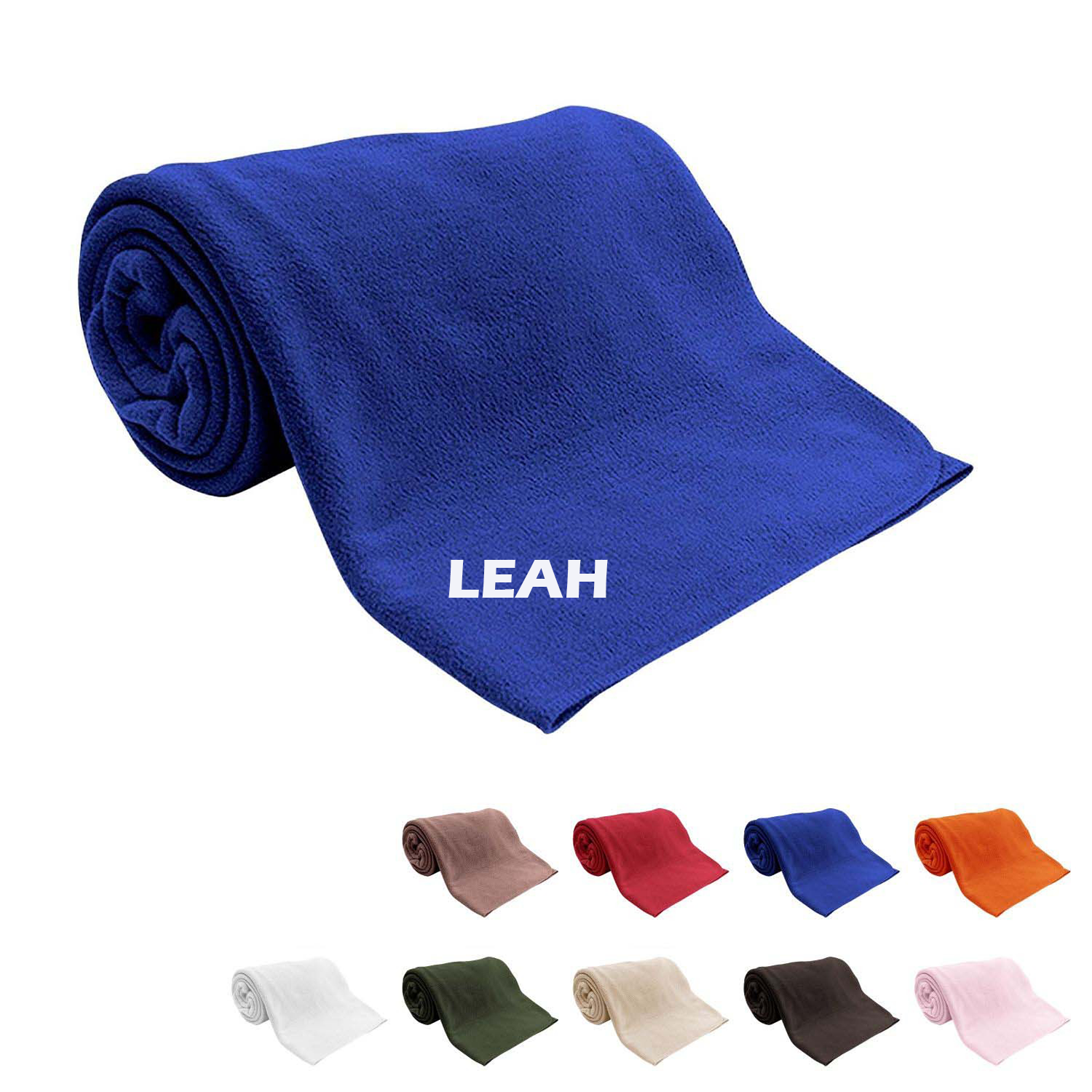 Domestic Made Ultra Soft Microfleece Colored Couch Blanket