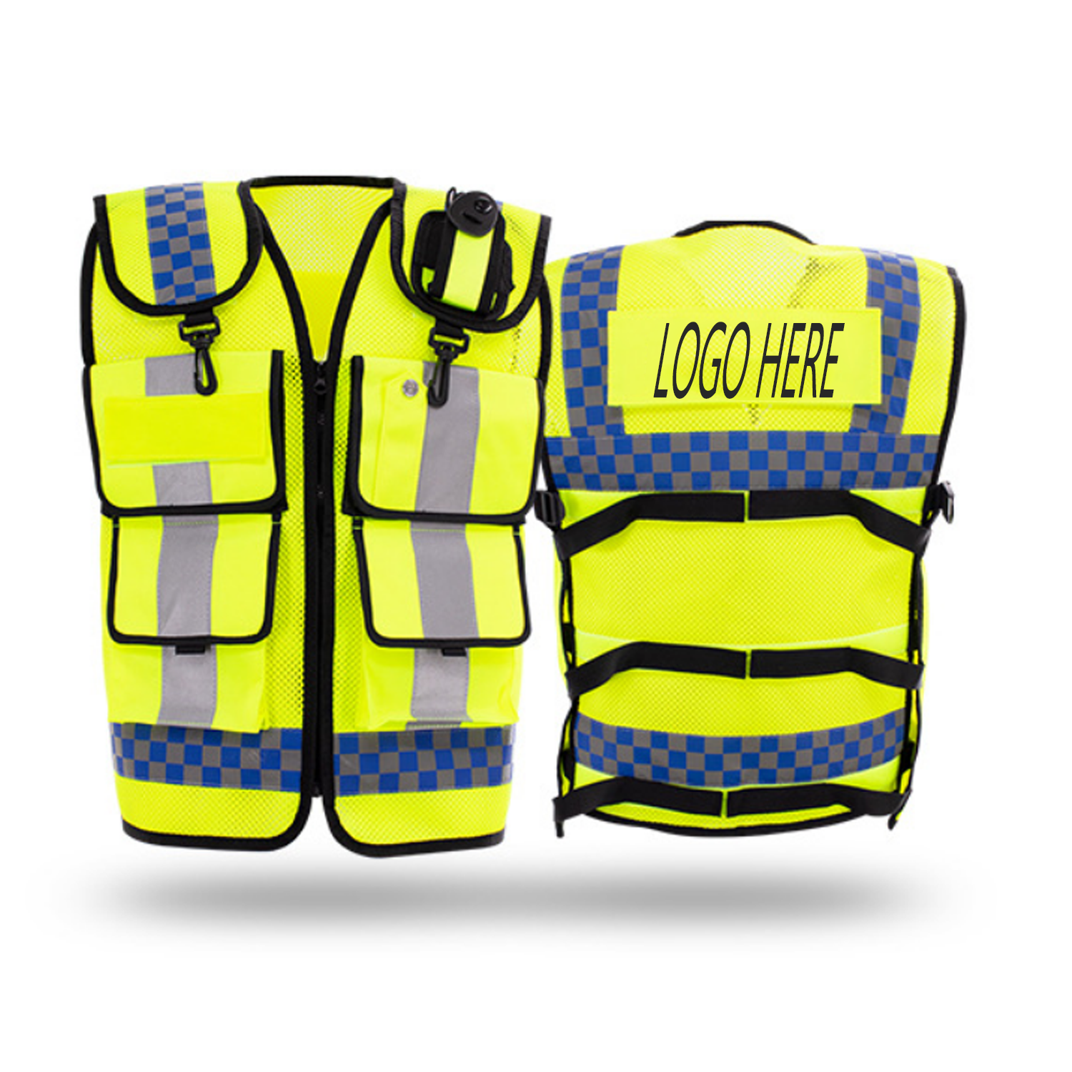 Adjustable High Visibility Reflective Safety Vest