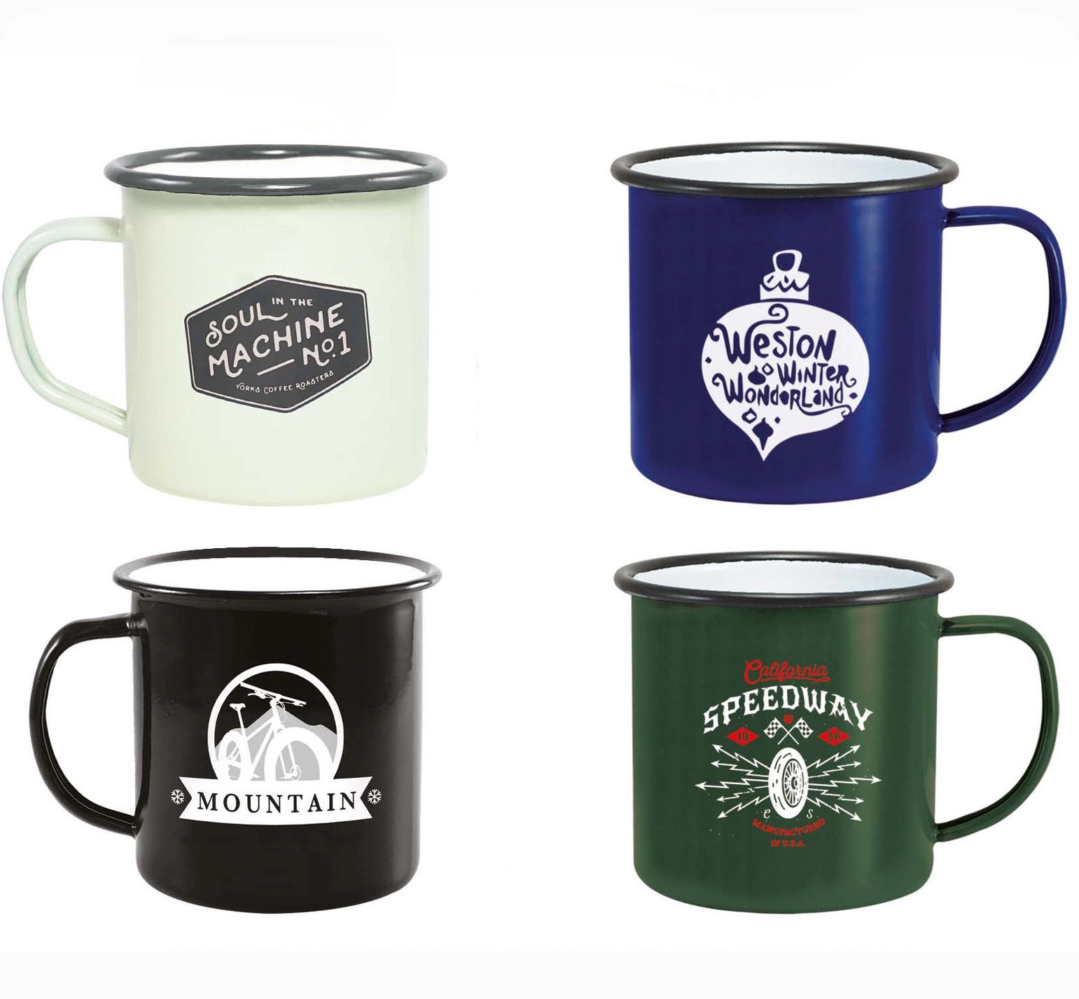 12oz Customizable Enamel Coffee Mug