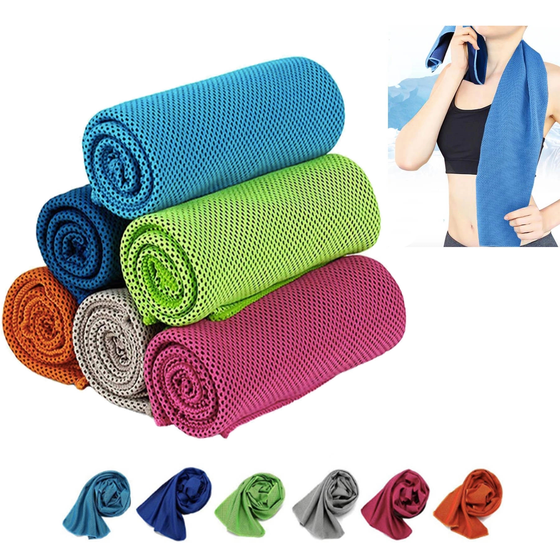 Soft Breathable Mesh Cooling Towel