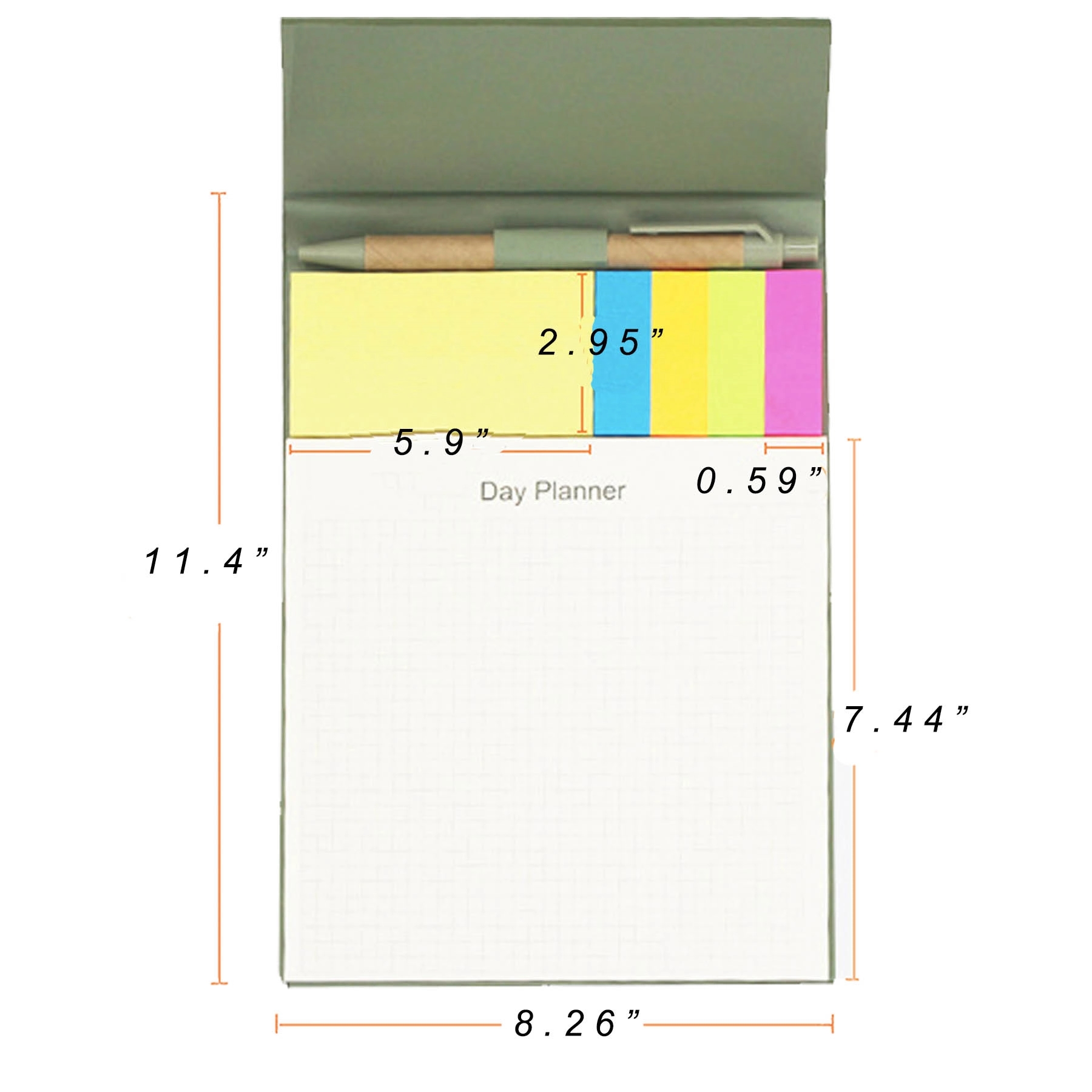 Business Notebook With Sticky Colored Notes - Image 3