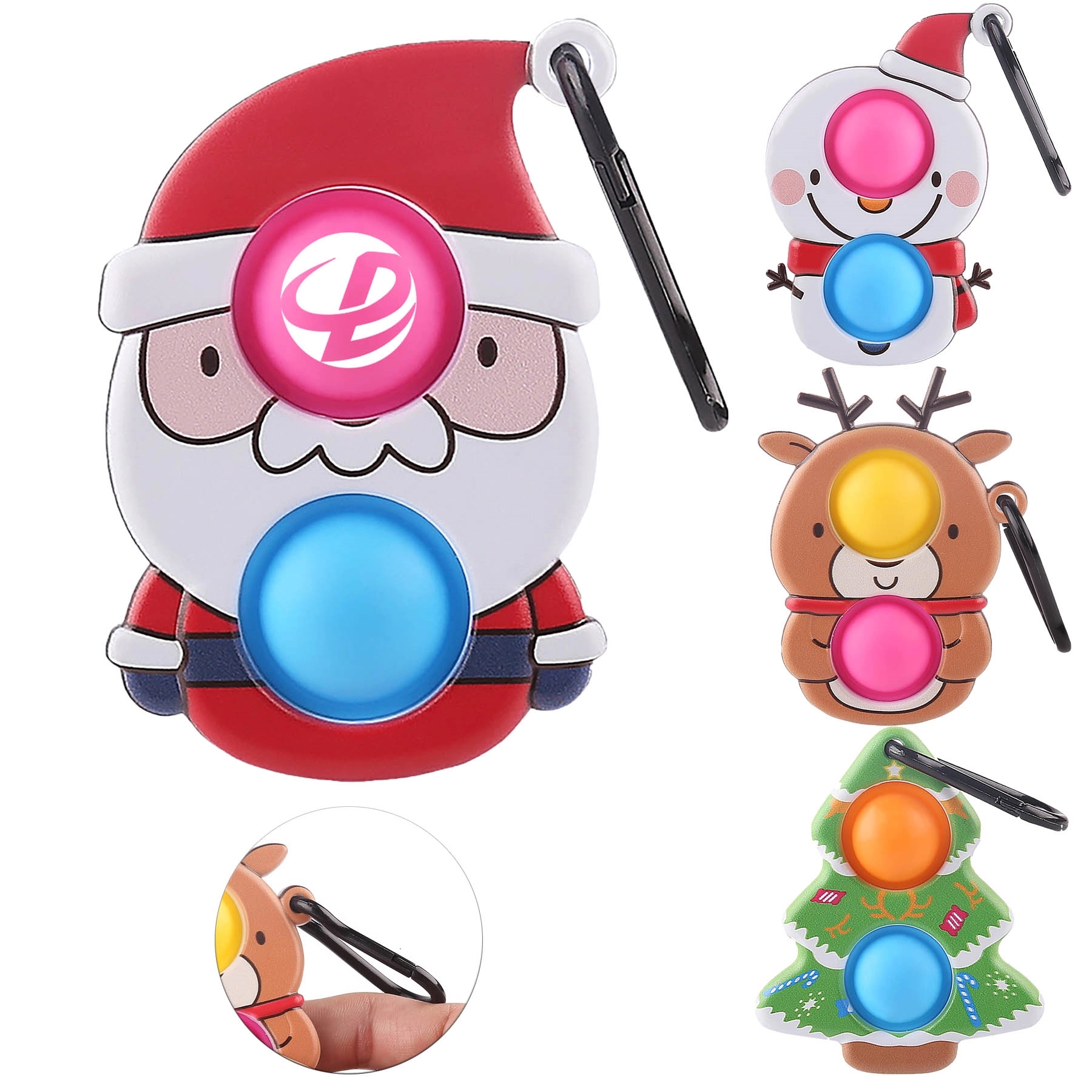 Christmas Push Bubble Pop Fidget Toy Sensory Squeeze