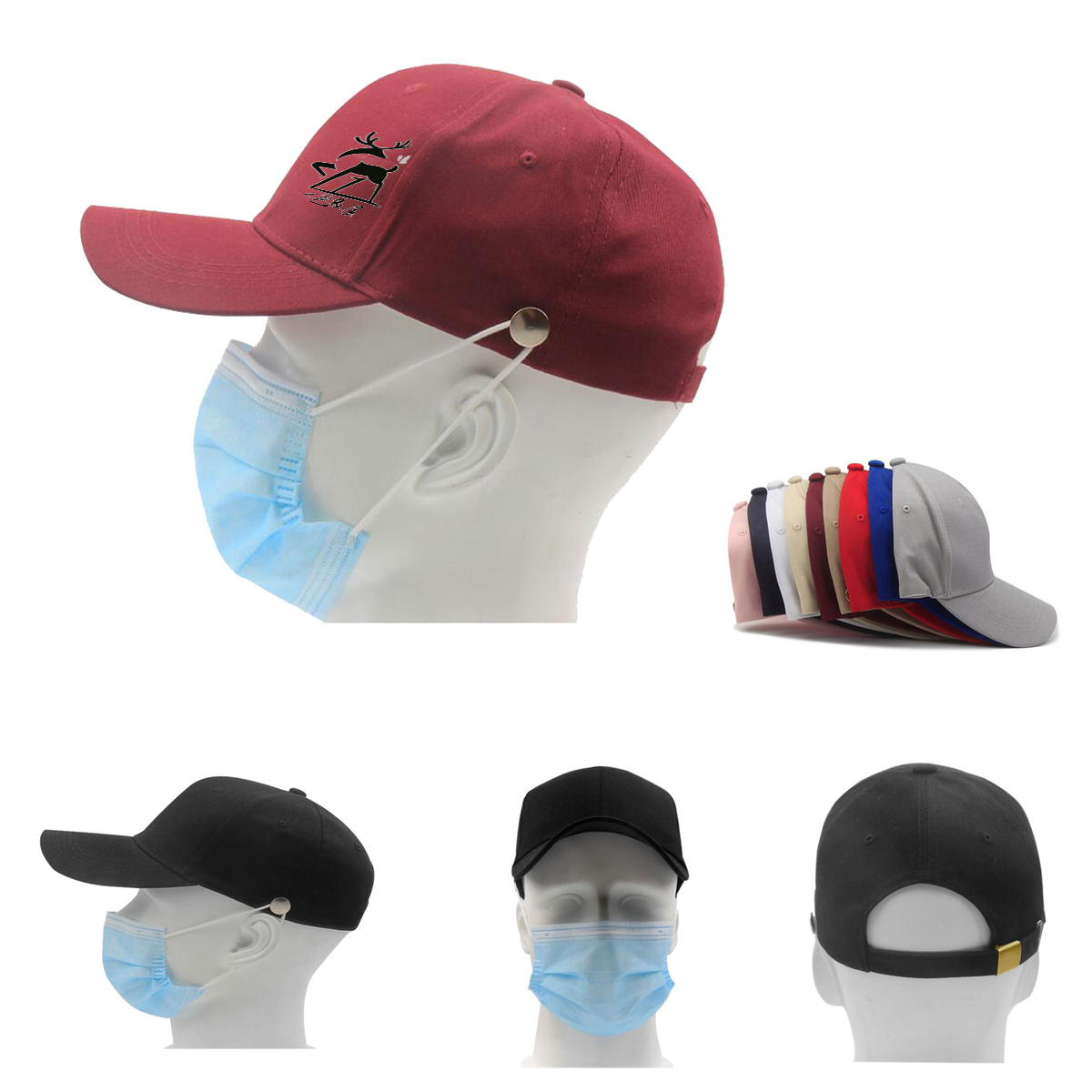 Caps That Hanging Masks With Hook Hats