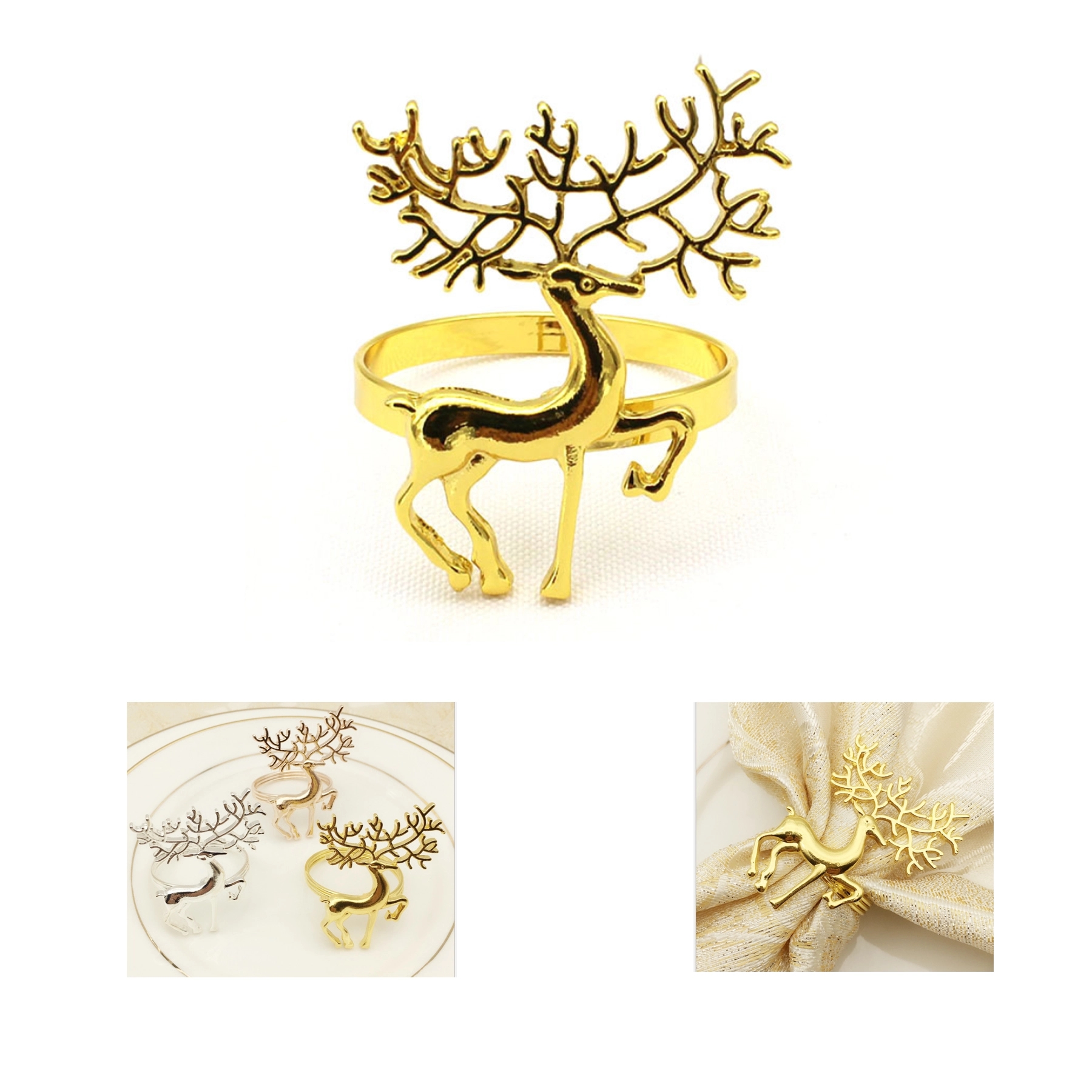 Christmas Fawn Napkin Circle