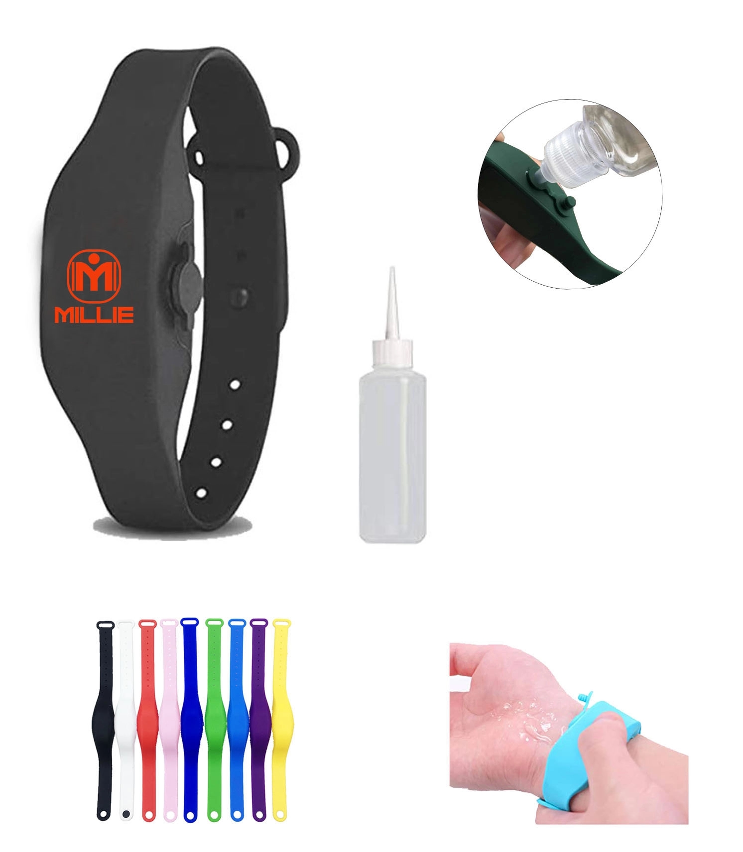 Hand Sanitizer Silicone Bracelet