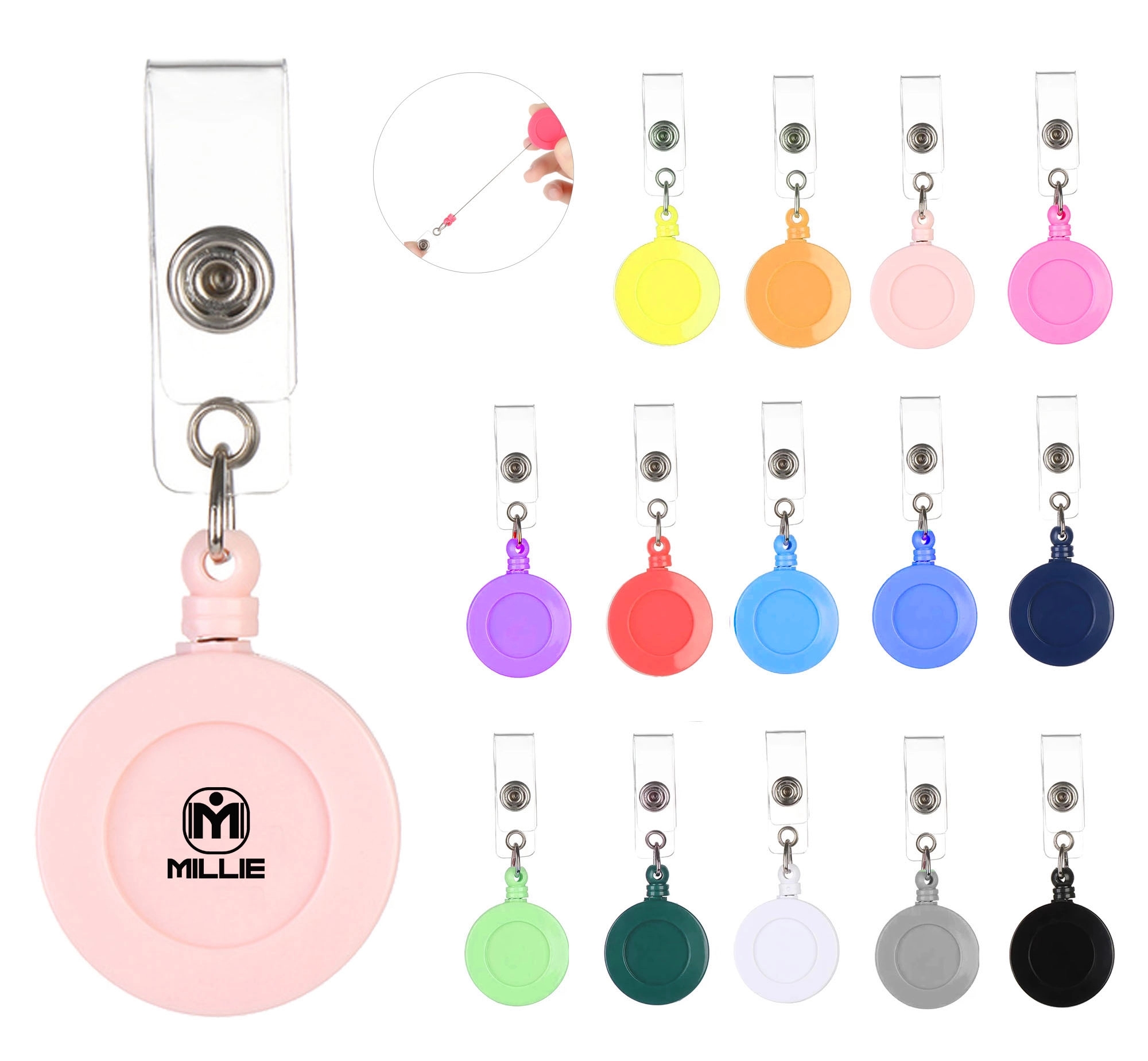 Retractable Reel Nurse ID Name Card Badge Holder