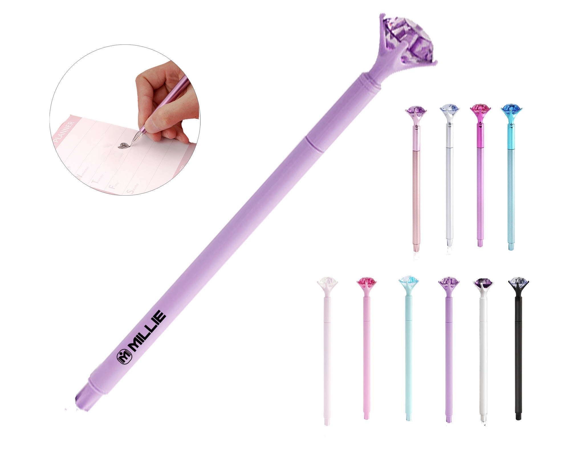 Crystal Rose Neutral Pens