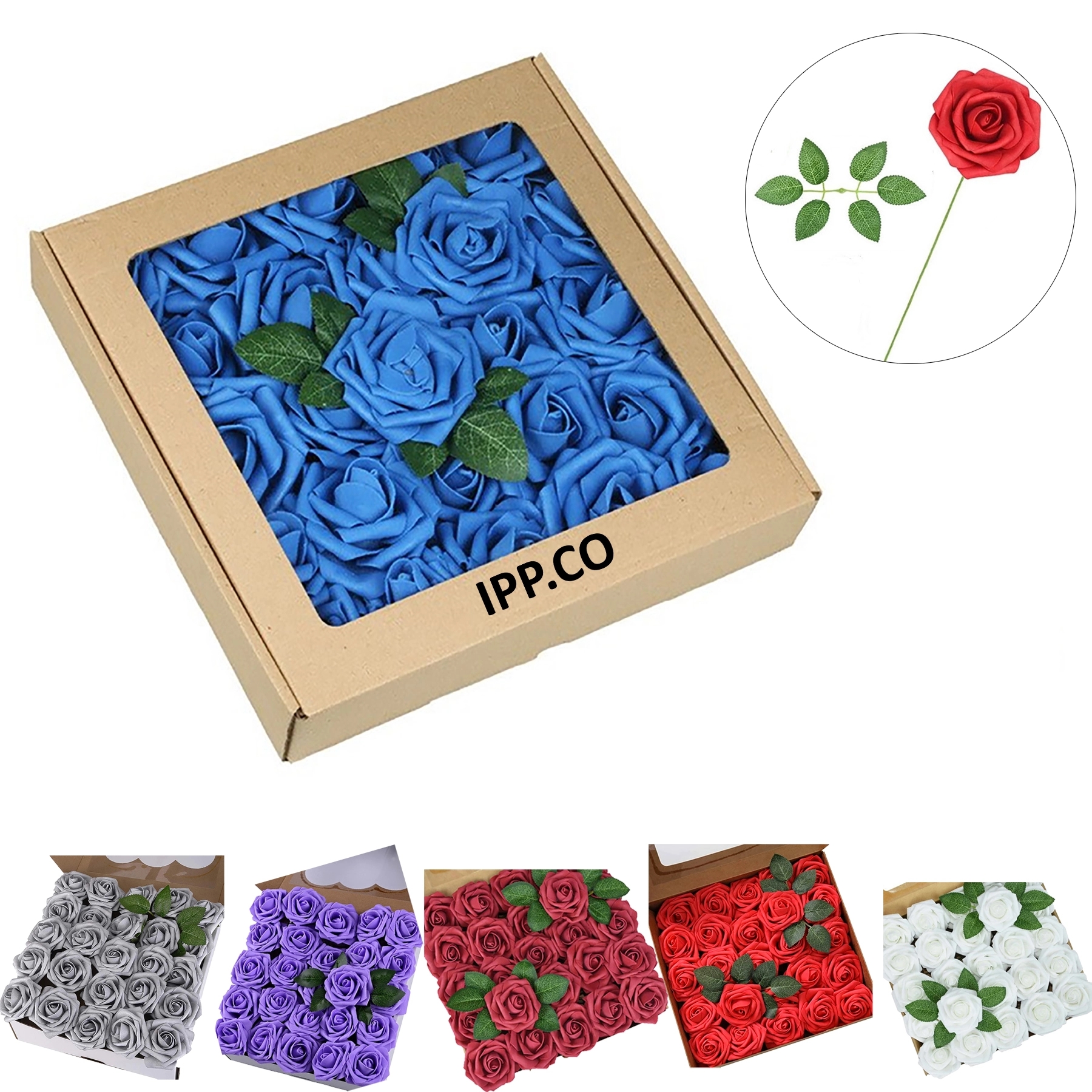 Artificial Flowers Box Set for DIY Wedding Bouquets